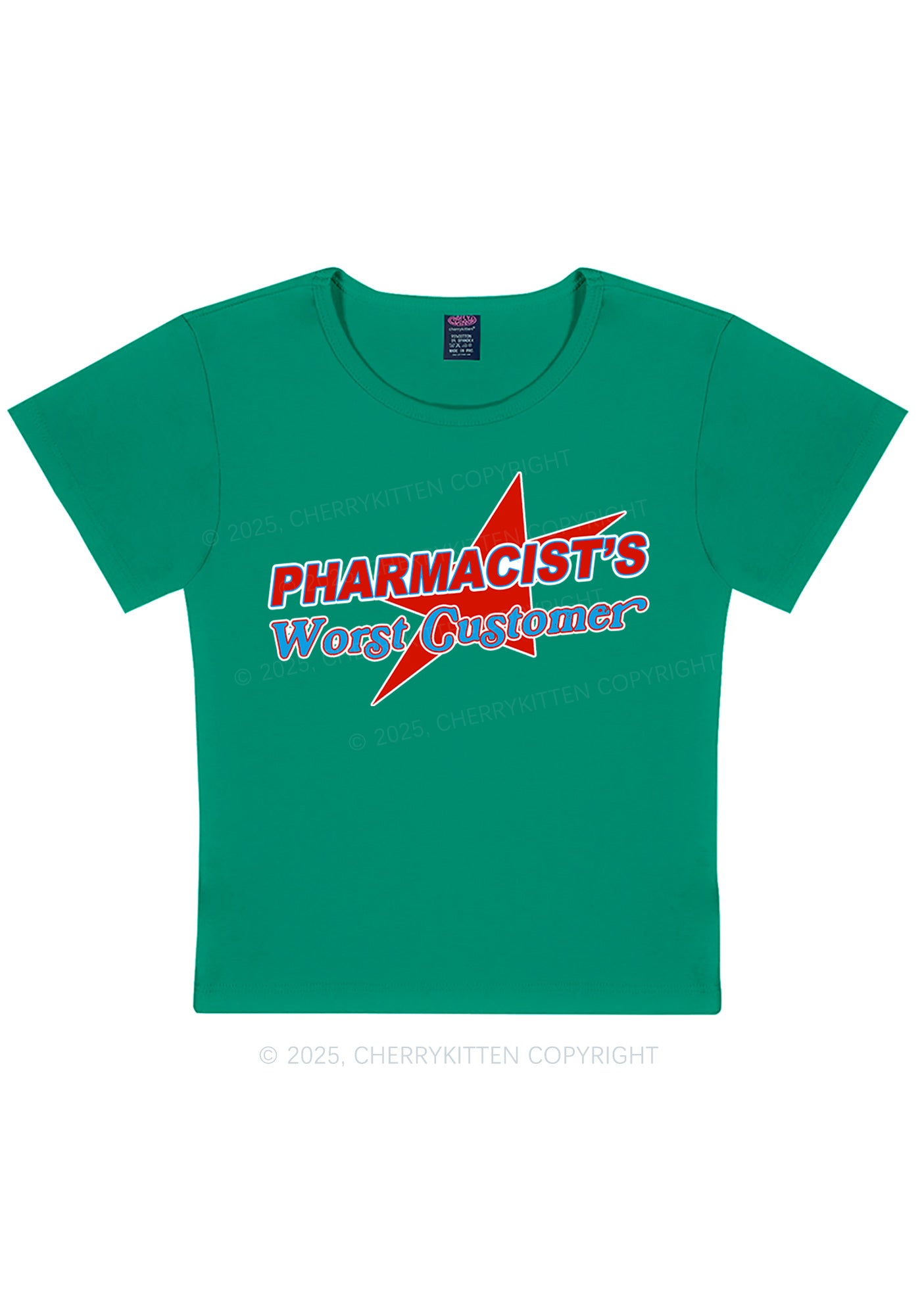 Pharmacists Worst Customer Y2K Baby Tee Cherrykitten