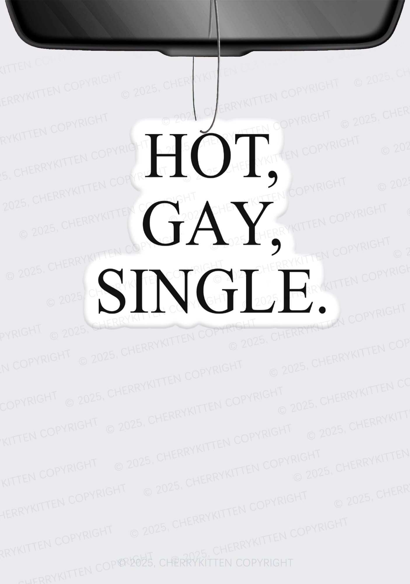 Hot Gay Single Pride 1Pc Y2K Car Air Freshener Cherrykitten