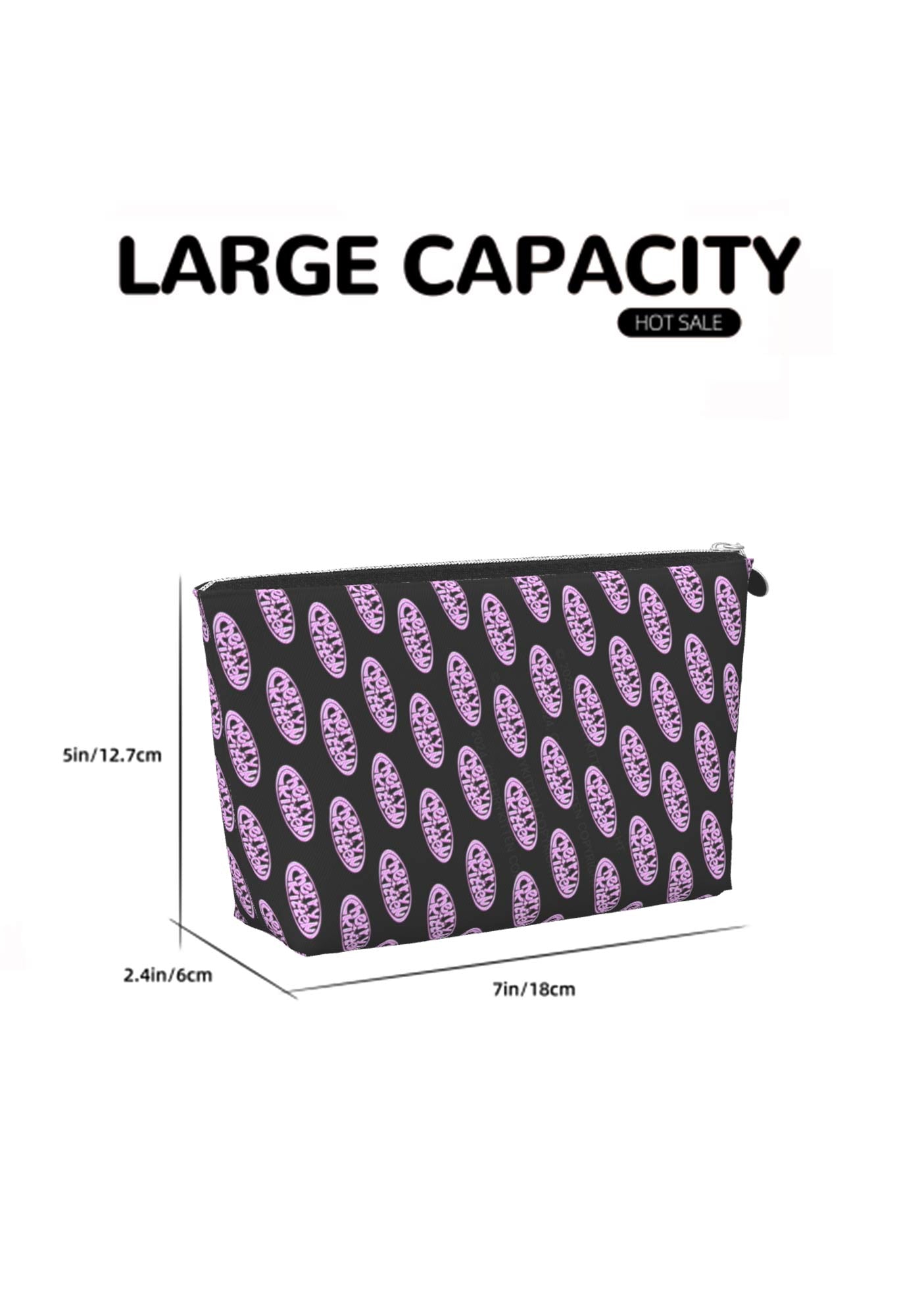 Super Power Kitten Y2K Leather Makeup Bag Cherrykitten