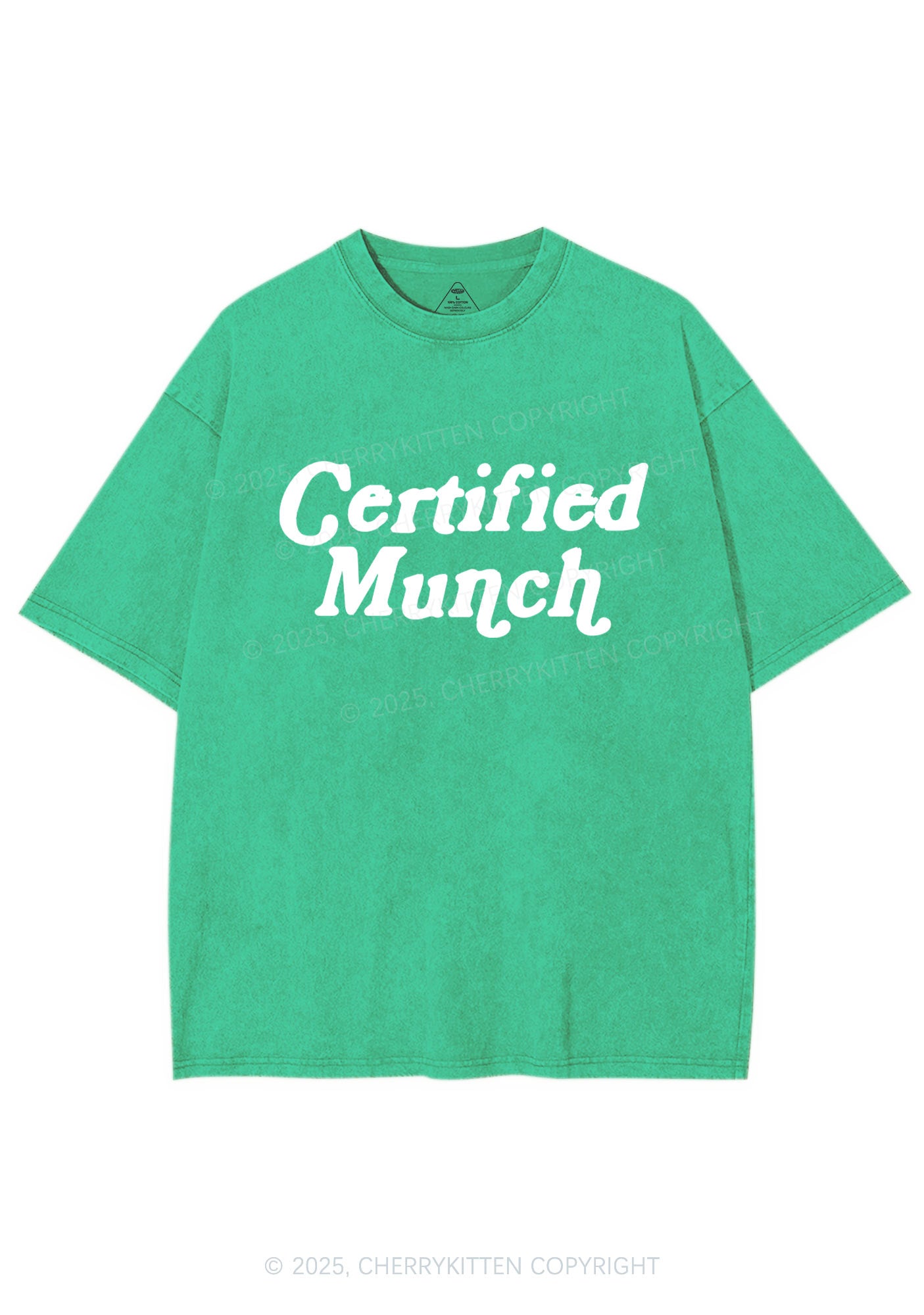 Certified Munch Y2K Shirts Washed Tee Cherrykitten