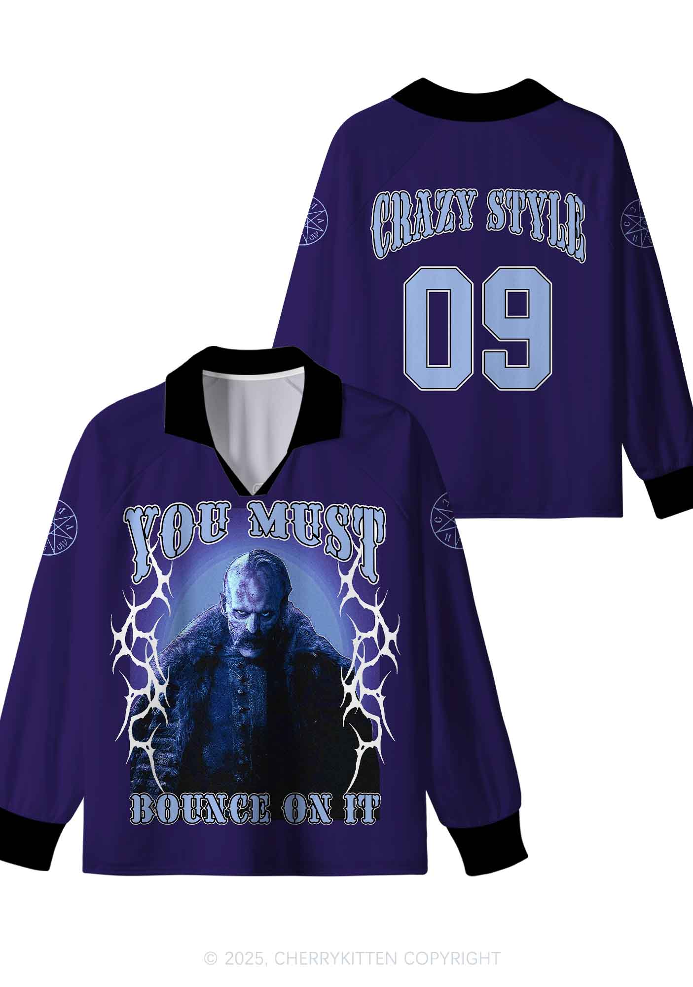 Custom Halloween Bounce On It Y2K Sport Long Sleeve Jersey Shirts Cherrykitten