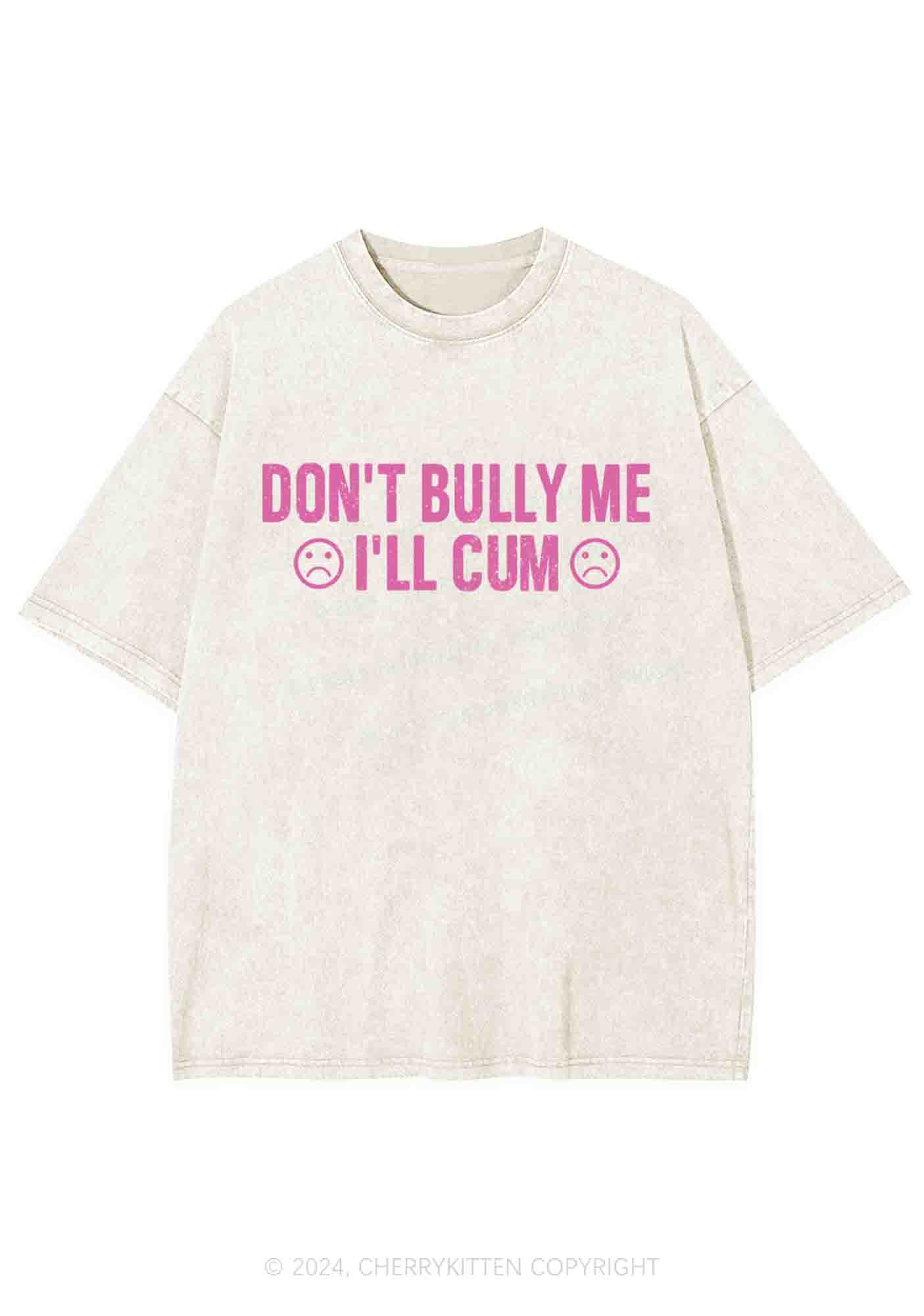 Don't Bully Me Y2K Washed Tee Cherrykitten