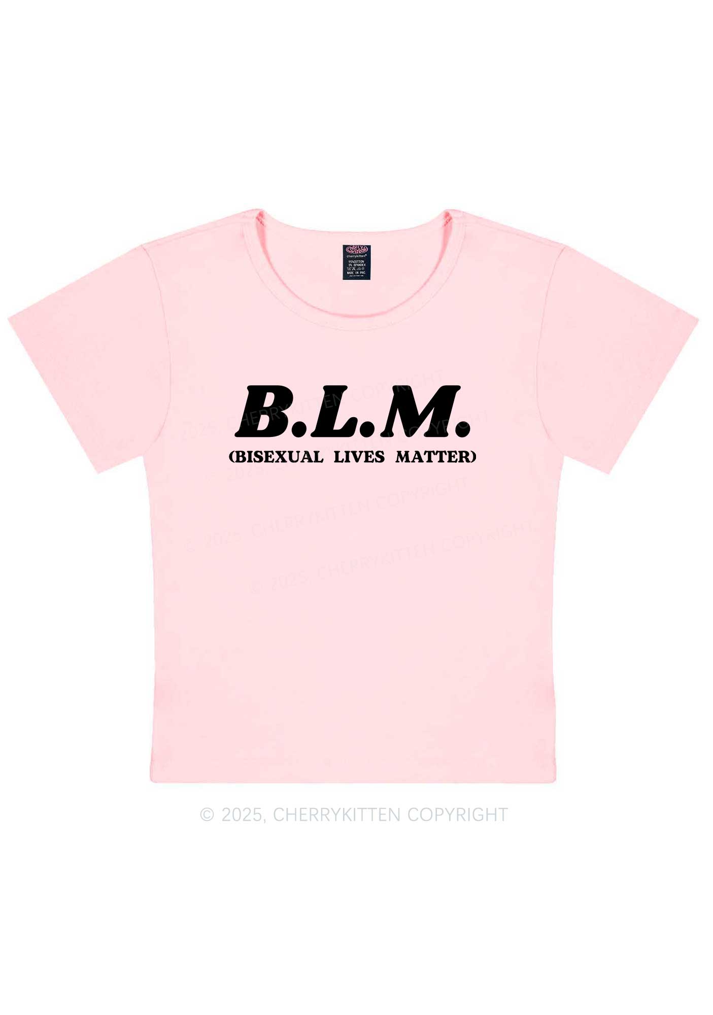 Bisexual Lives Matter Pride Y2K Baby Tee Cherrykitten