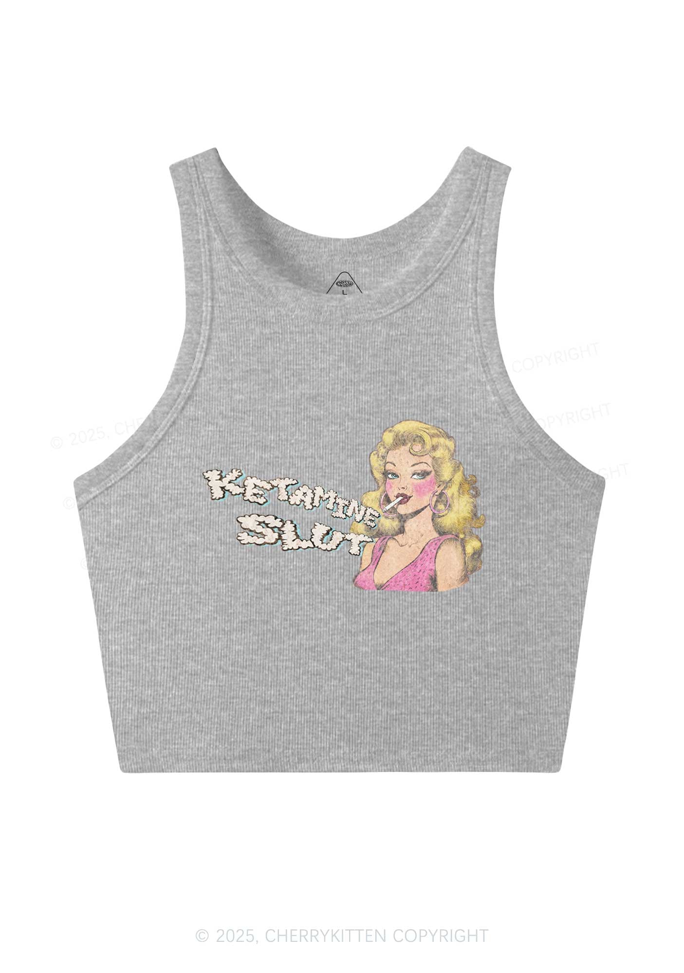 K Slxt Y2K Crop Tank Top Cherrykitten