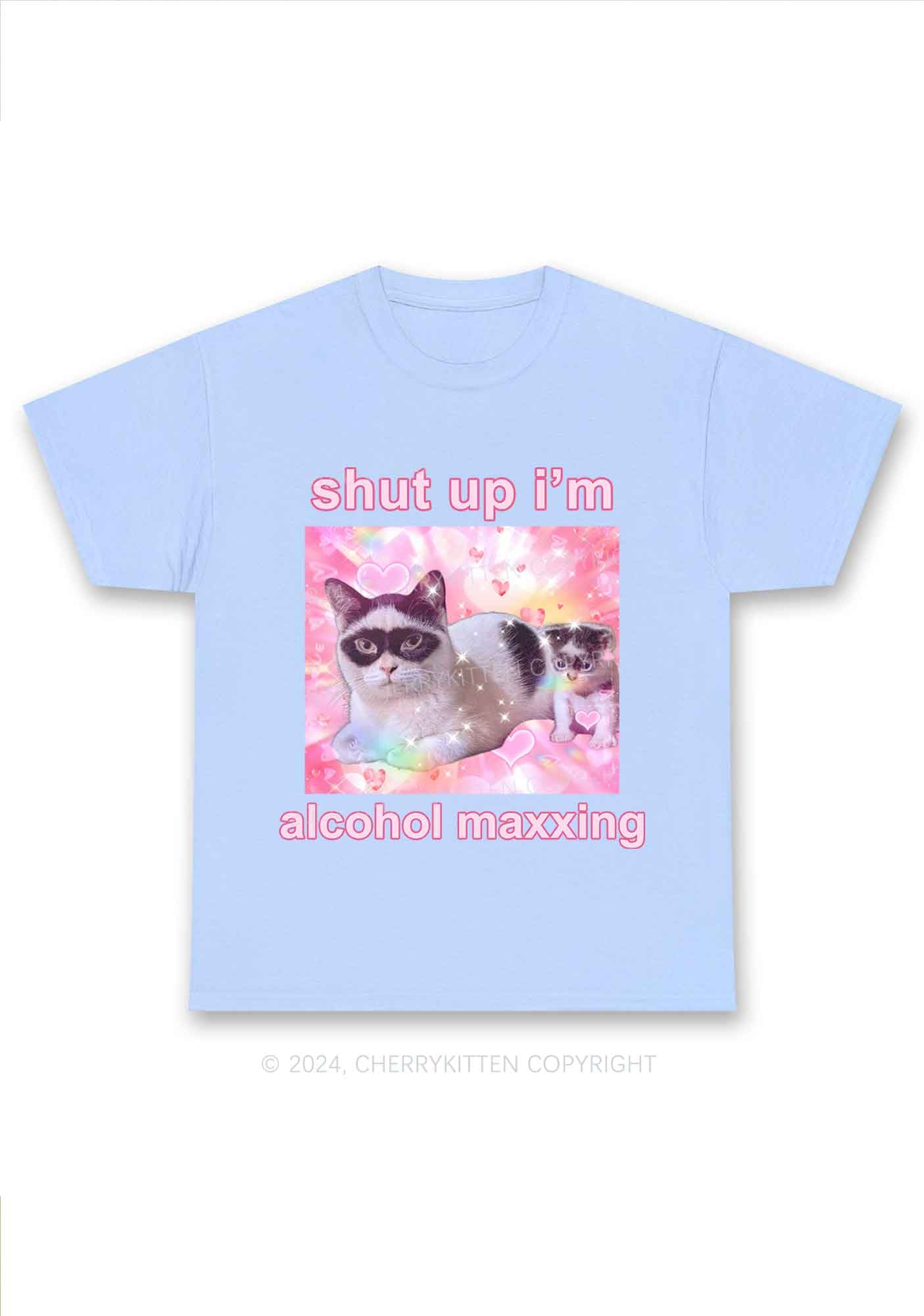 I'm Alcohol Maxxing Y2K Chunky Shirt Cherrykitten