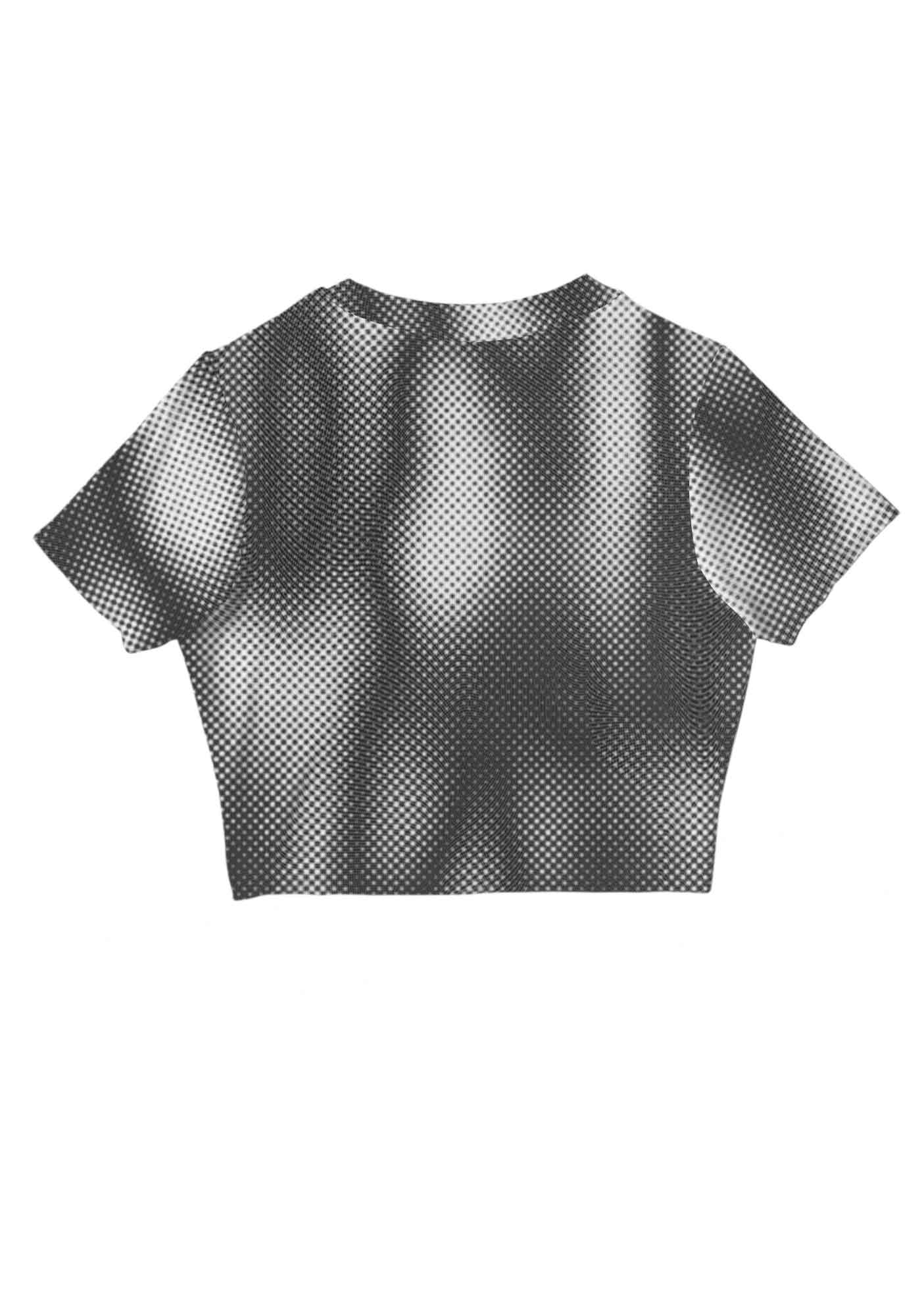 Leopard Hearts Y2K Mesh Crop Top Cherrykitten