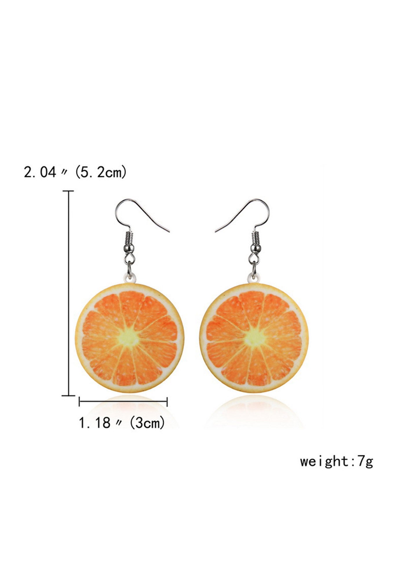 Acrylic Orange Y2K Earrings Cherrykitten