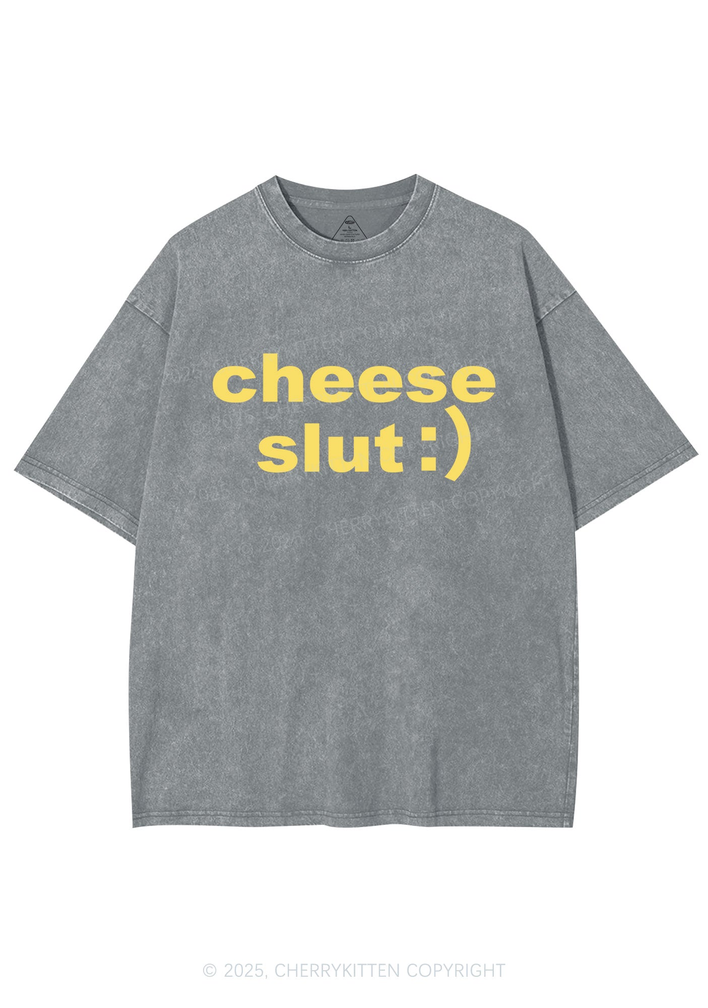 Cheese Slxt Y2K Shirts Washed Tee Cherrykitten