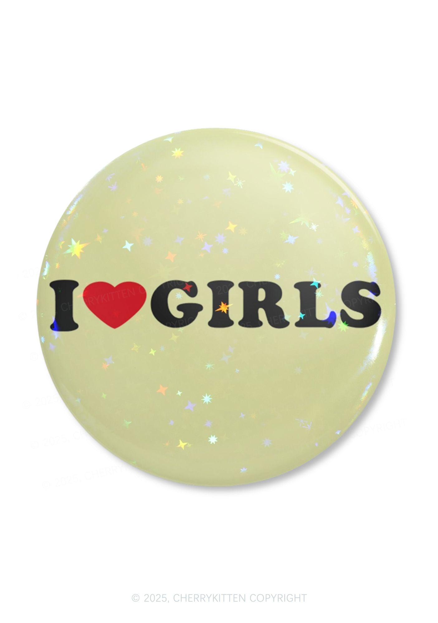 I Love Girls Pride 1Pc Y2K Pin Badge Cherrykitten