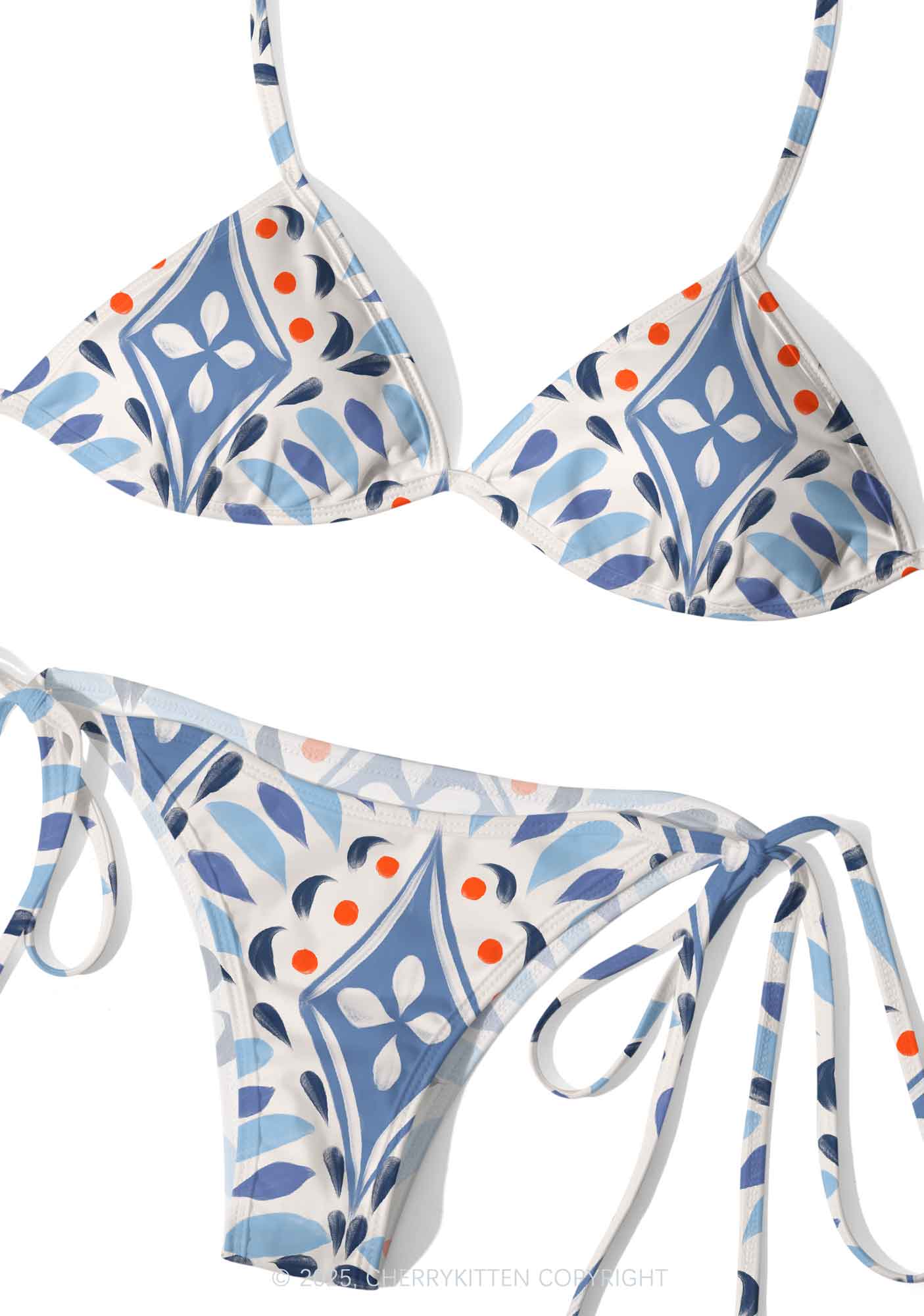 Exotic Art Y2K Print Bikini Set Cherrykitten