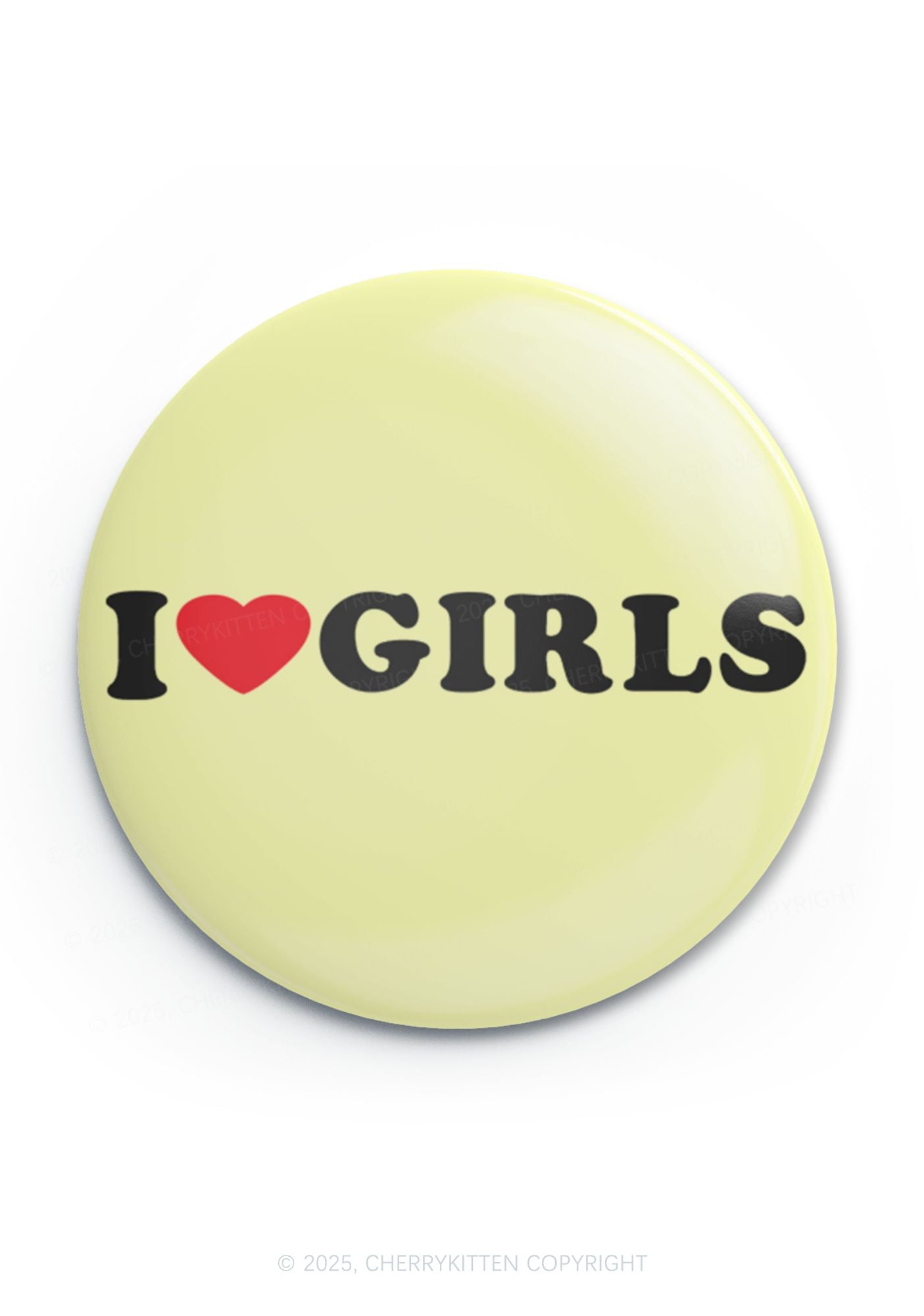 I Love Girls Pride 1Pc Y2K Pin Badge Cherrykitten