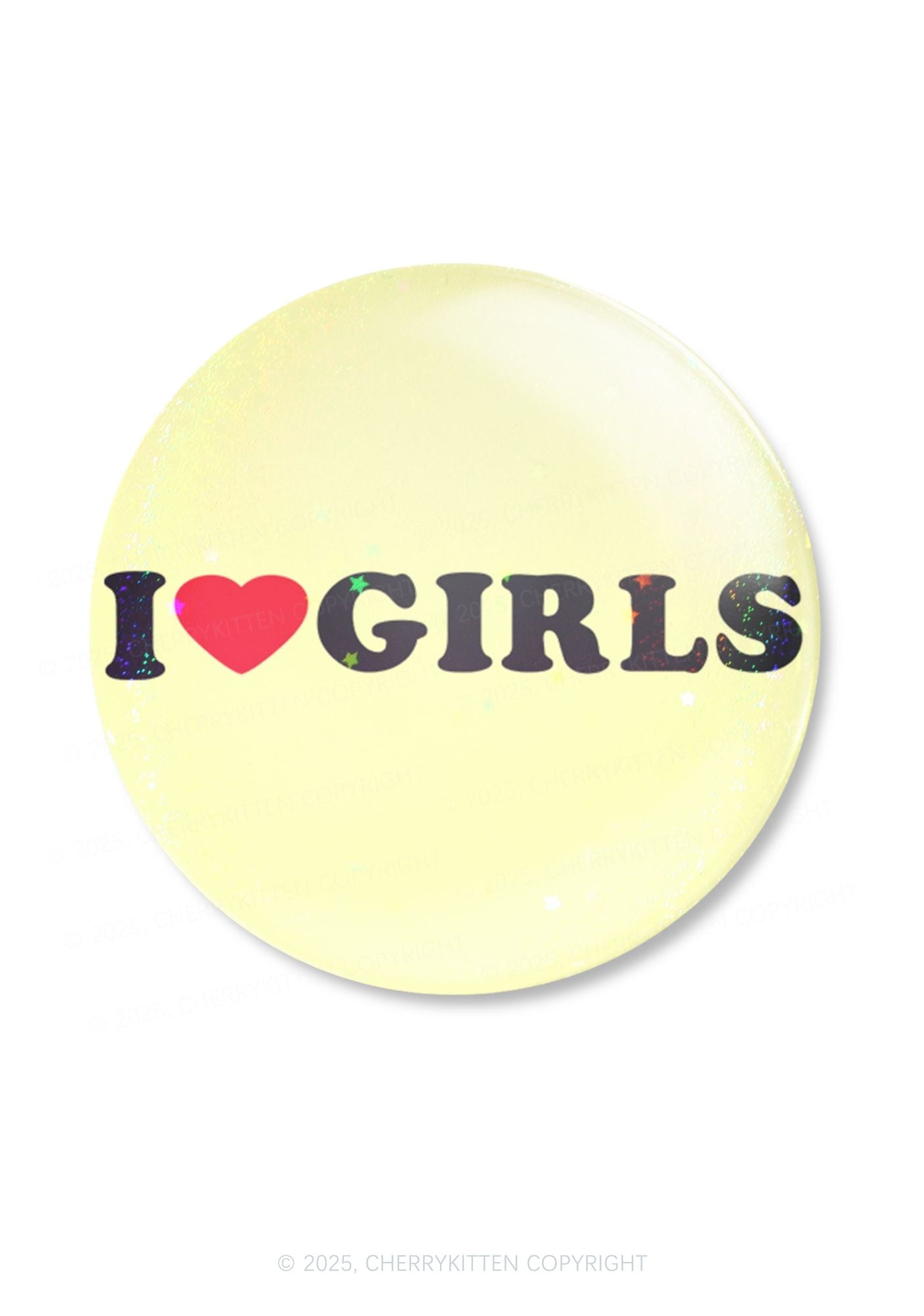 I Love Girls Pride 1Pc Y2K Pin Badge Cherrykitten