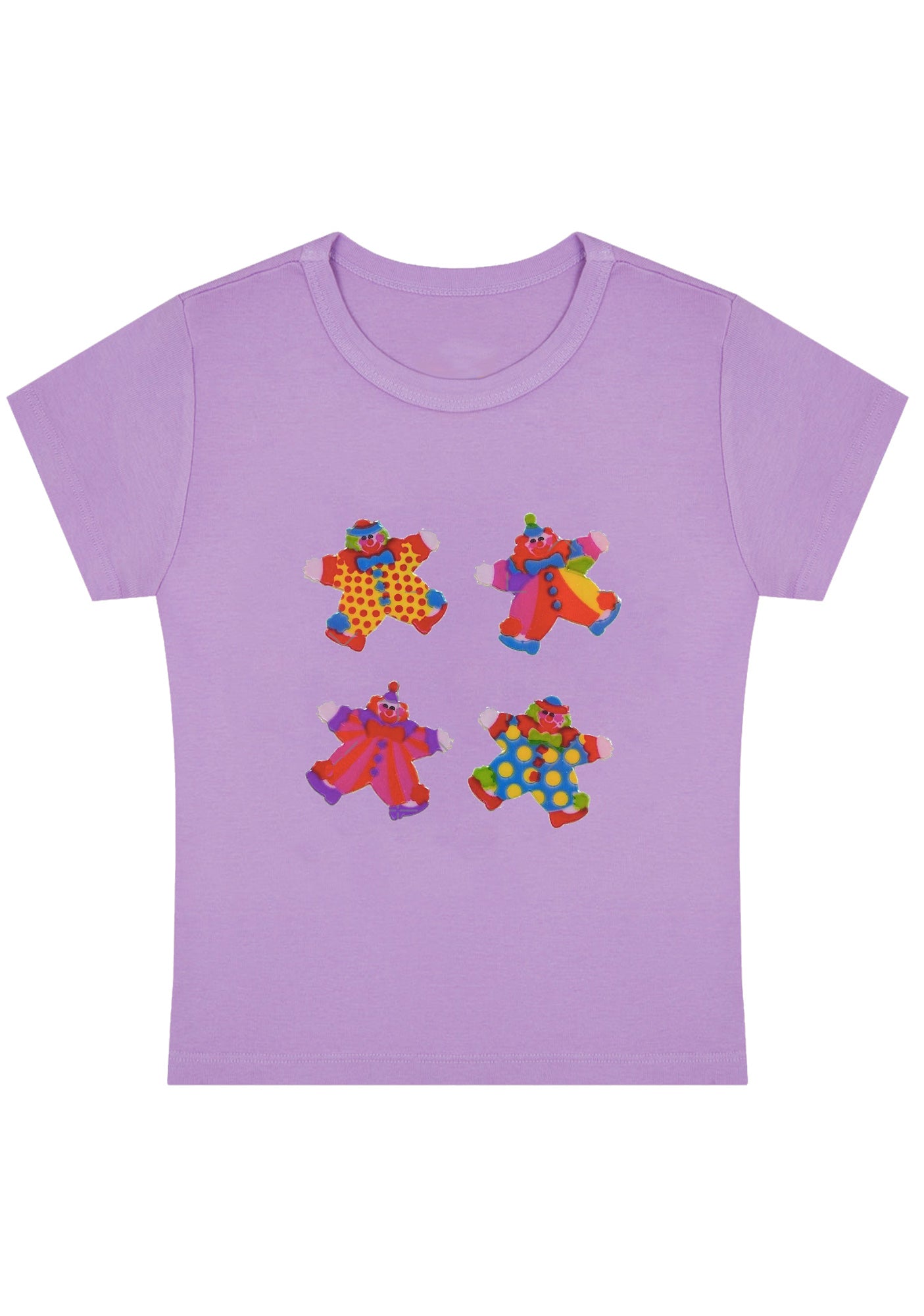 Vintage Circus Clowns Y2K Baby Tee