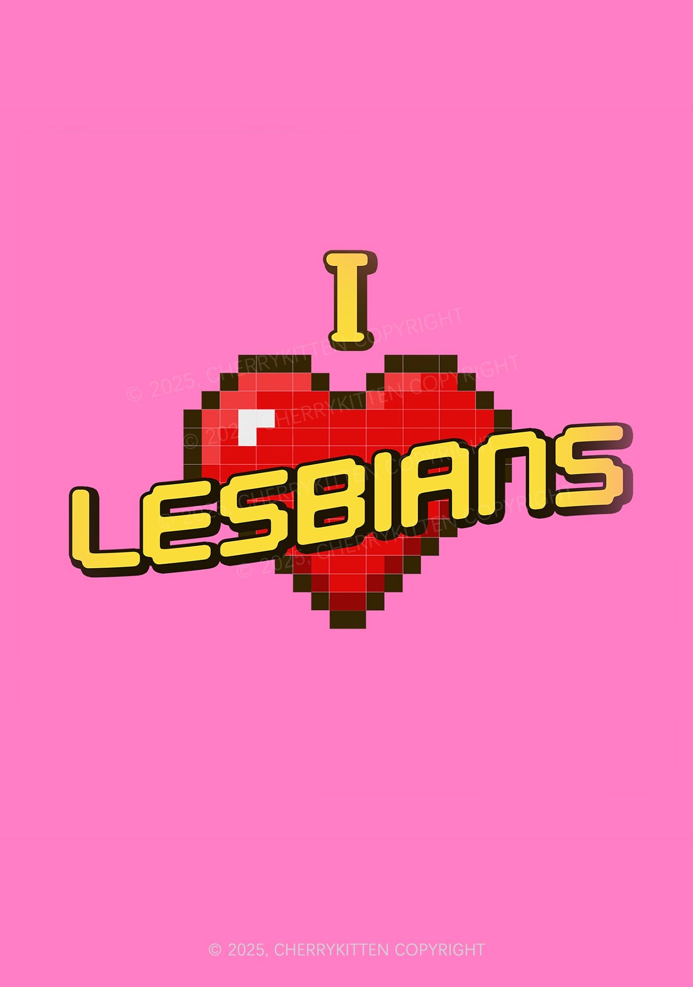 I Love Lesbians Pride 1Pc Y2K Pin Badge Cherrykitten