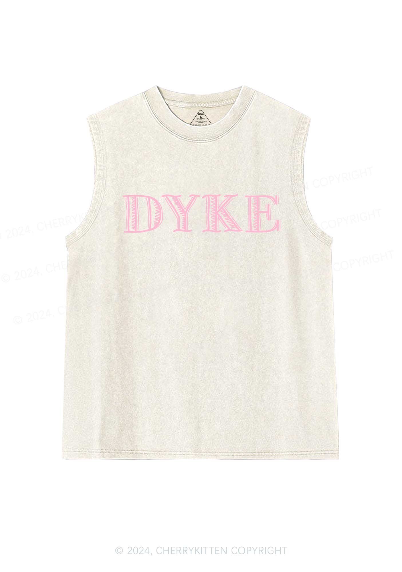 DYKE Y2K Washed Tank Cherrykitten