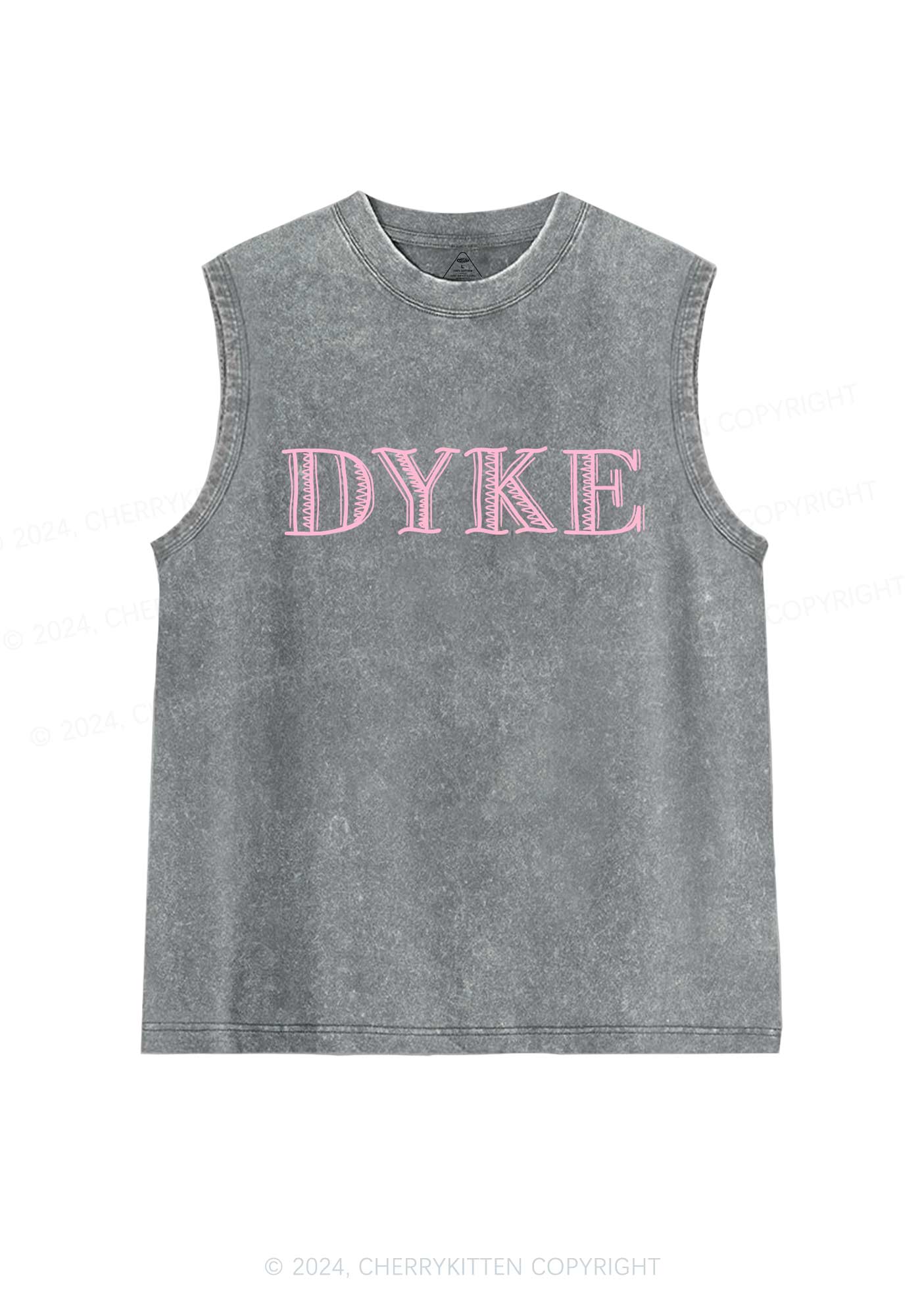 DYKE Y2K Washed Tank Cherrykitten