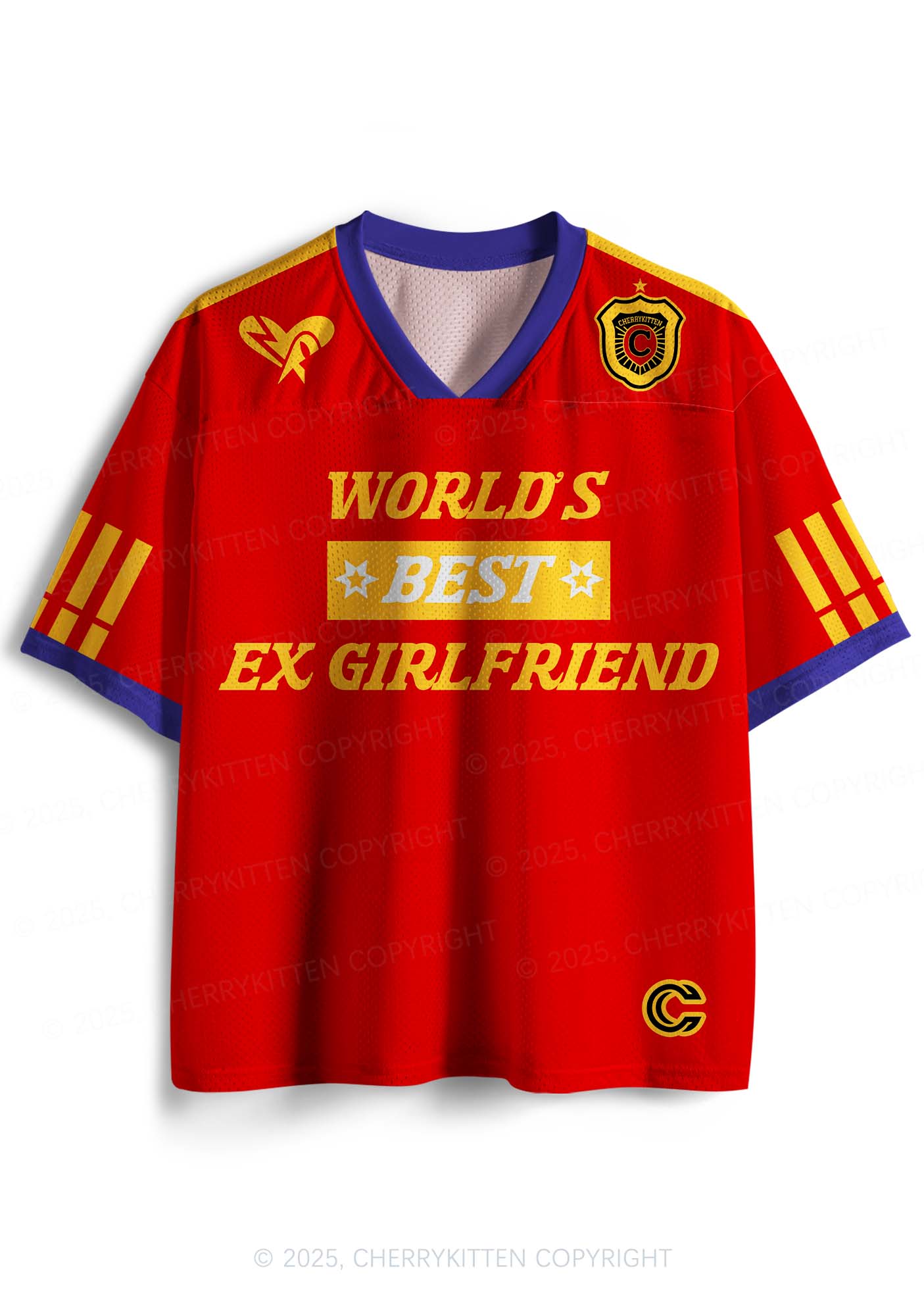 Custom Worlds Best Ex Girlfriend Y2K Sport Jersey Shirts Cherrykitten