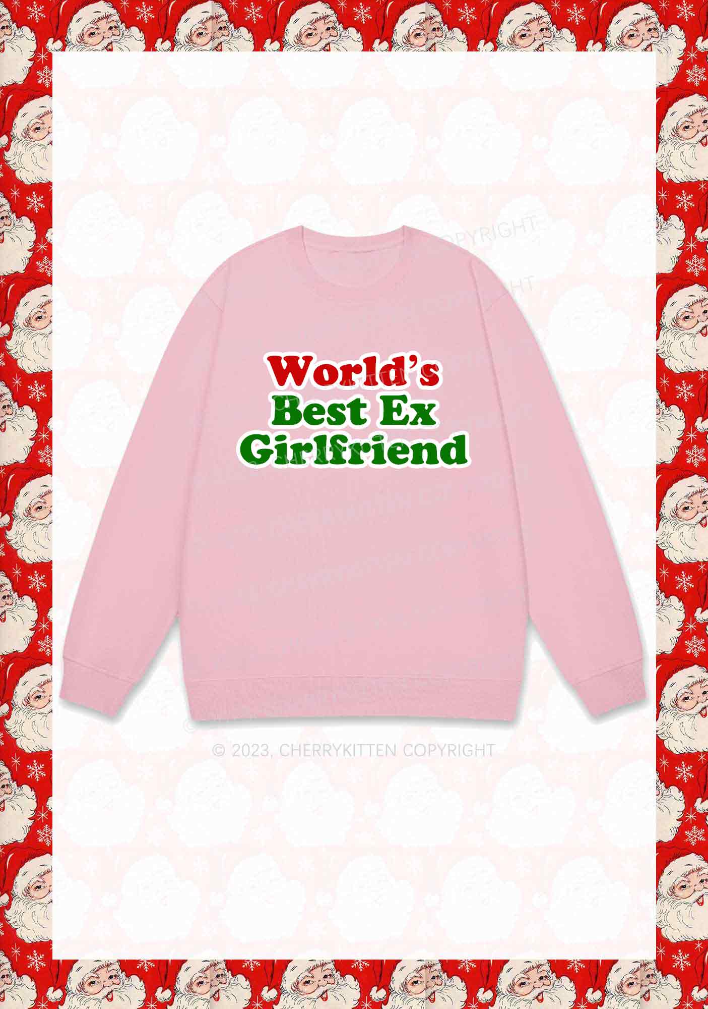 Best Ex Girlfriend Christmas Y2K Sweatshirt Cherrykitten