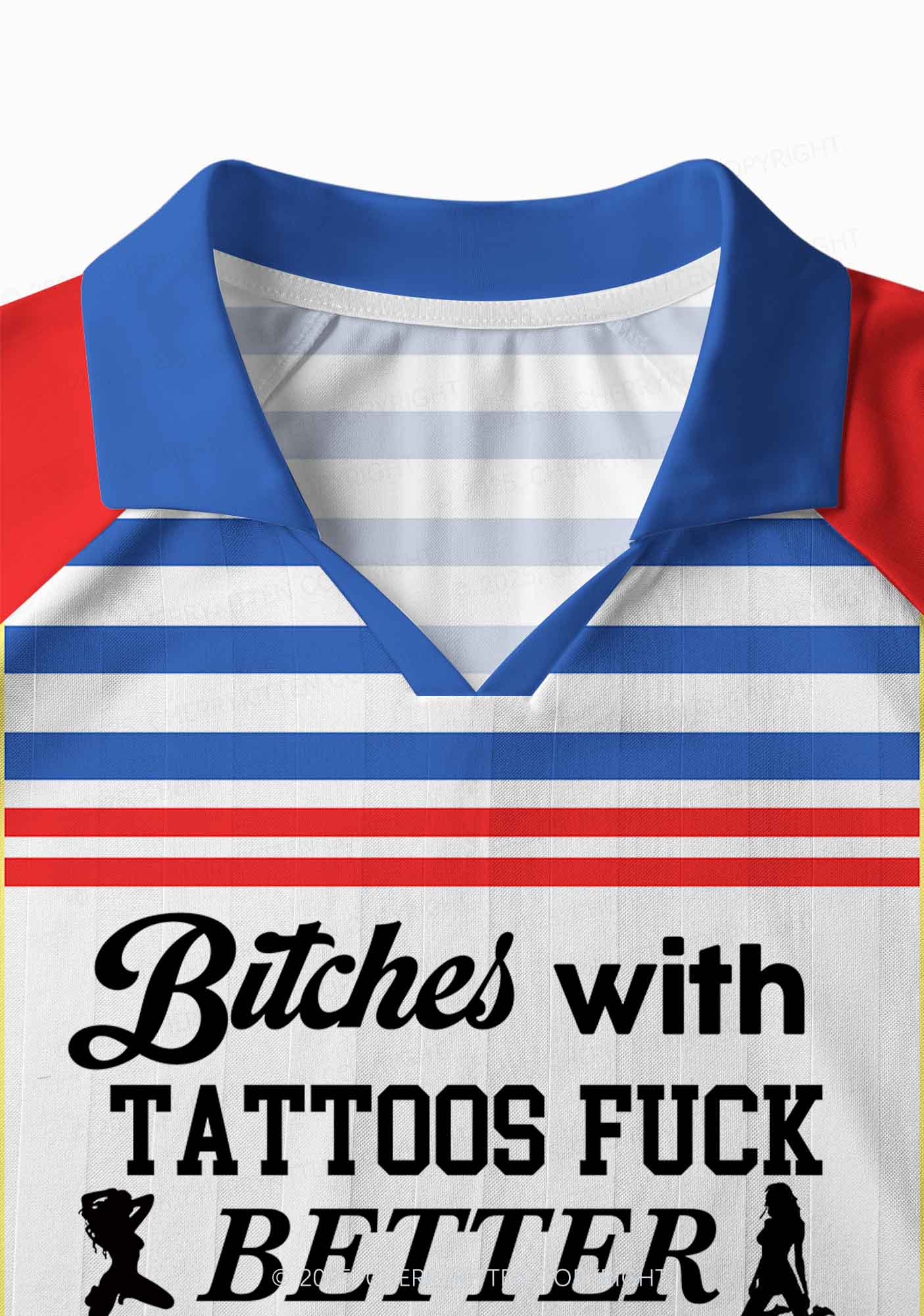 Custom Bxxches With Tattoos Fxxk Better Y2K Sport Long Sleeve Jersey Shirts Cherrykitten