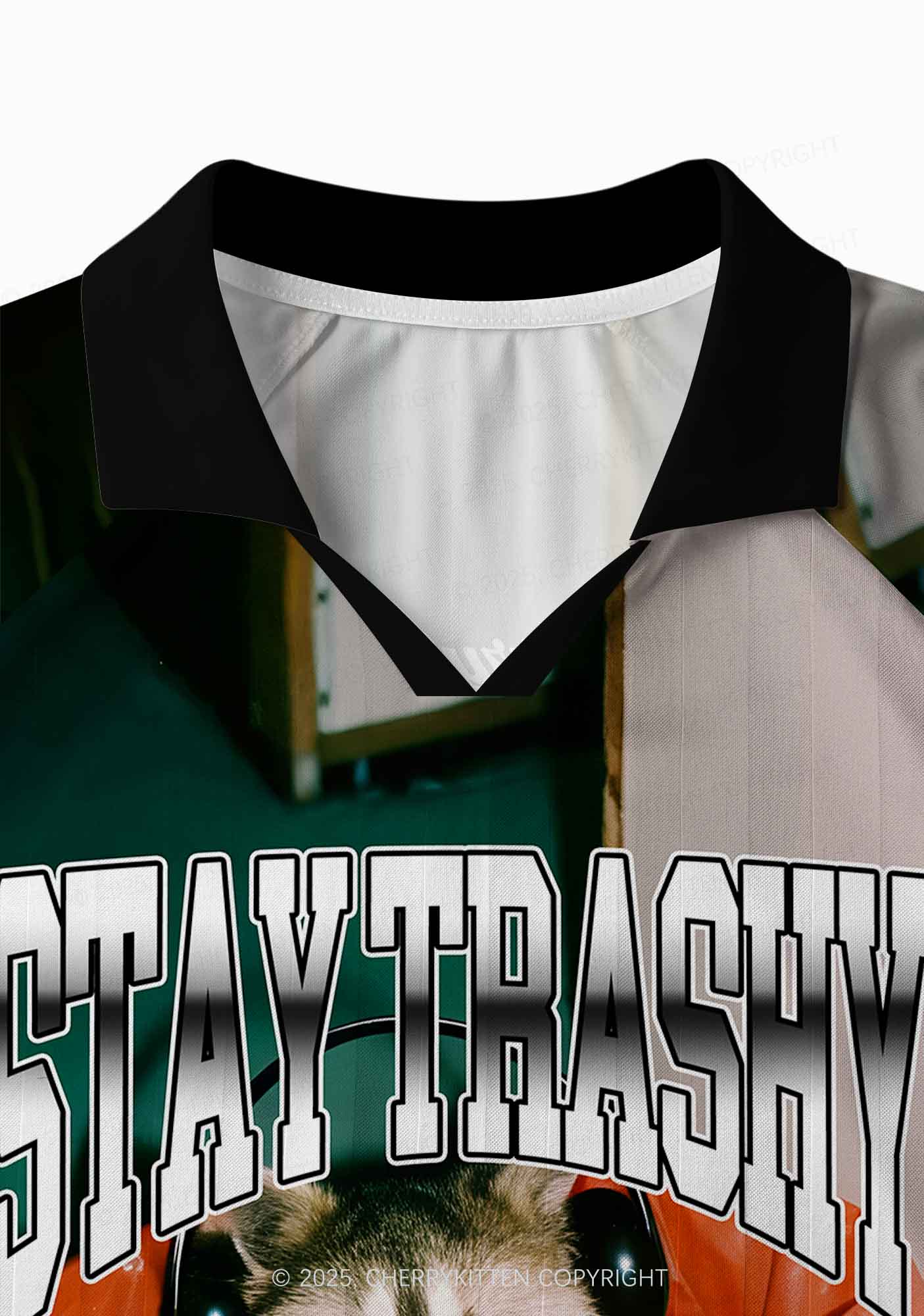 Custom Stay Trashy Y2K Sport Long Sleeve Jersey Shirts Cherrykitten