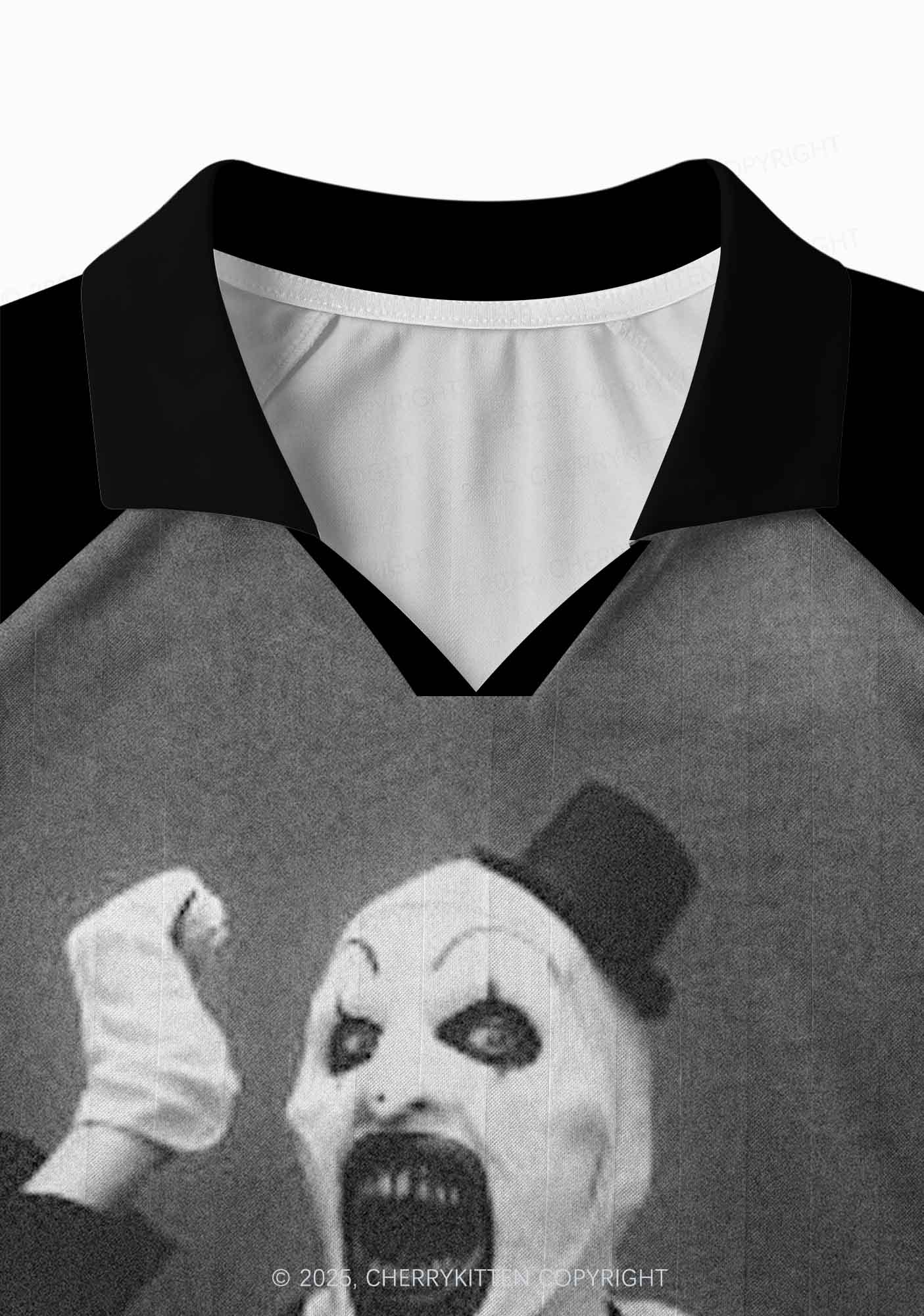 Custom Halloween Horror Clown Y2K Sport Long Sleeve Jersey Shirts Cherrykitten