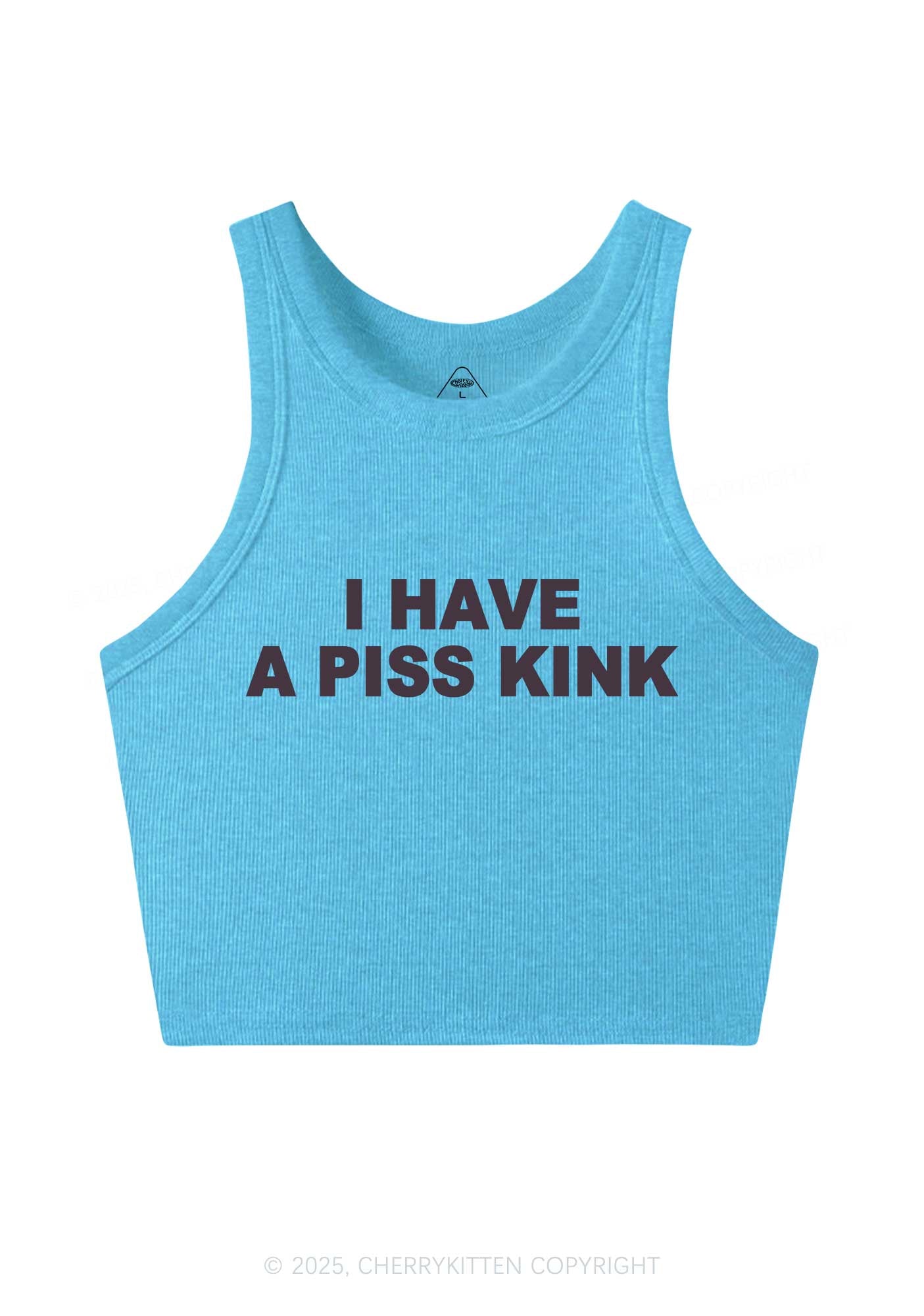 Piss Kink Y2K Crop Tank Top Cherrykitten