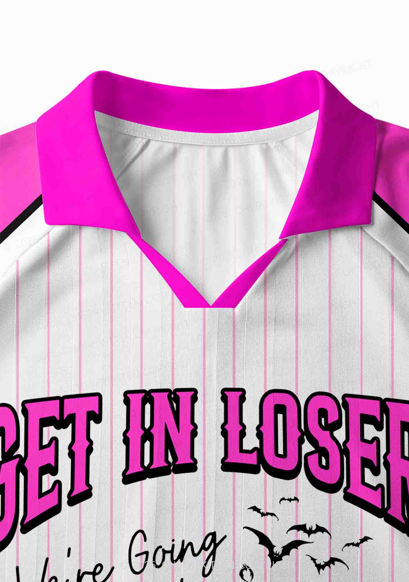 Halloween Custom White Going Slashing Y2K Sport Long Sleeve Jersey Shirts Cherrykitten