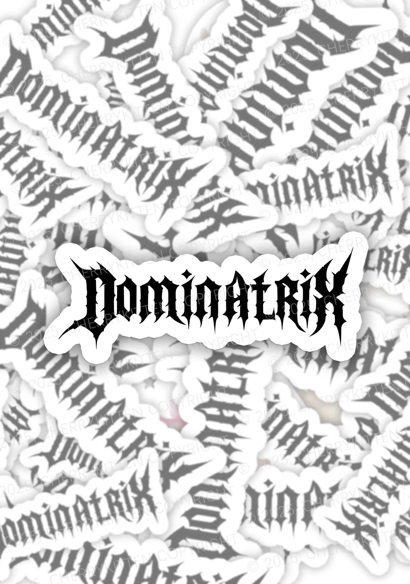 Dominatrix 1Pc Y2K Sticker Cherrykitten