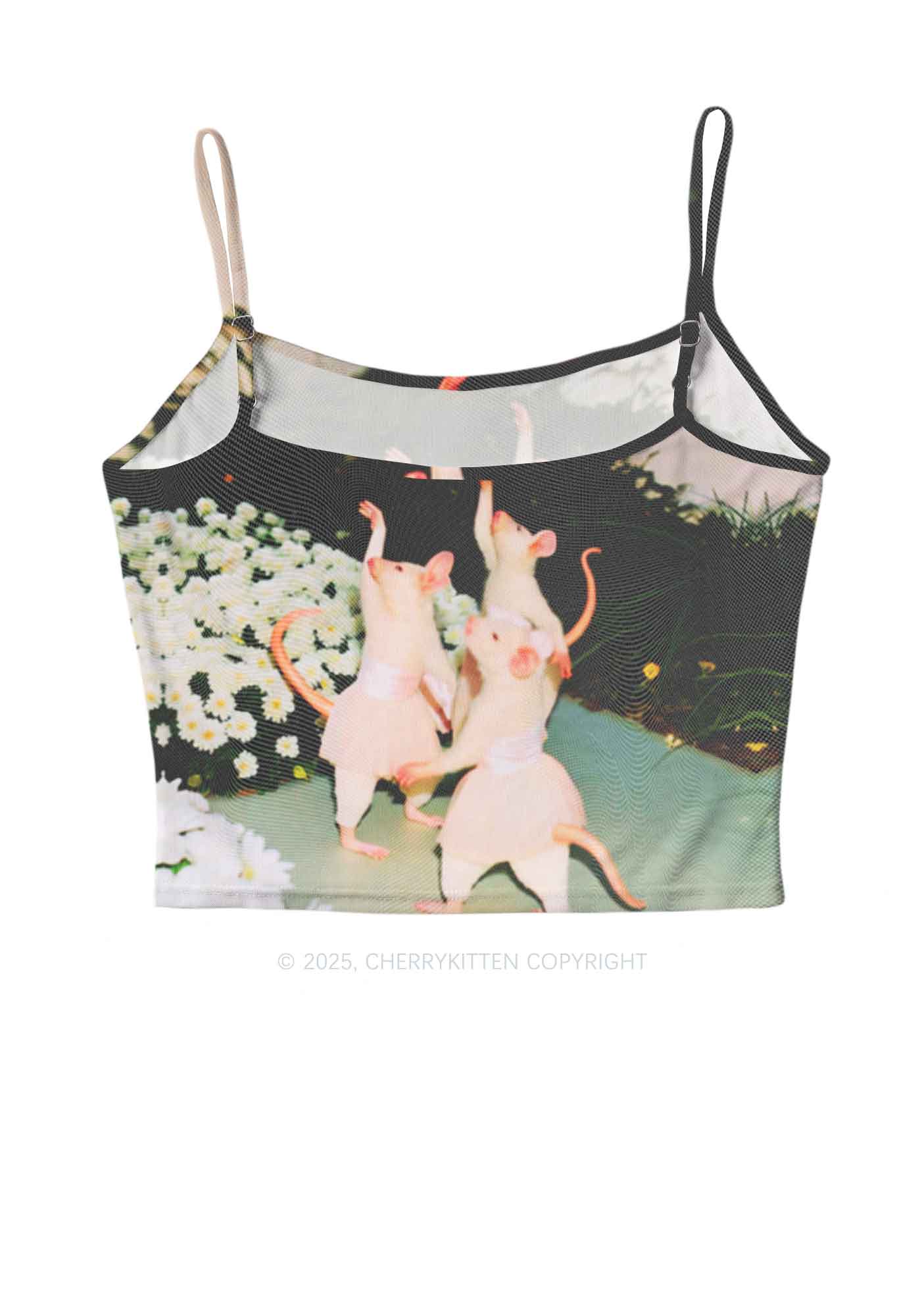 Ballet Rats Y2K Mesh Cami Tank Cherrykitten