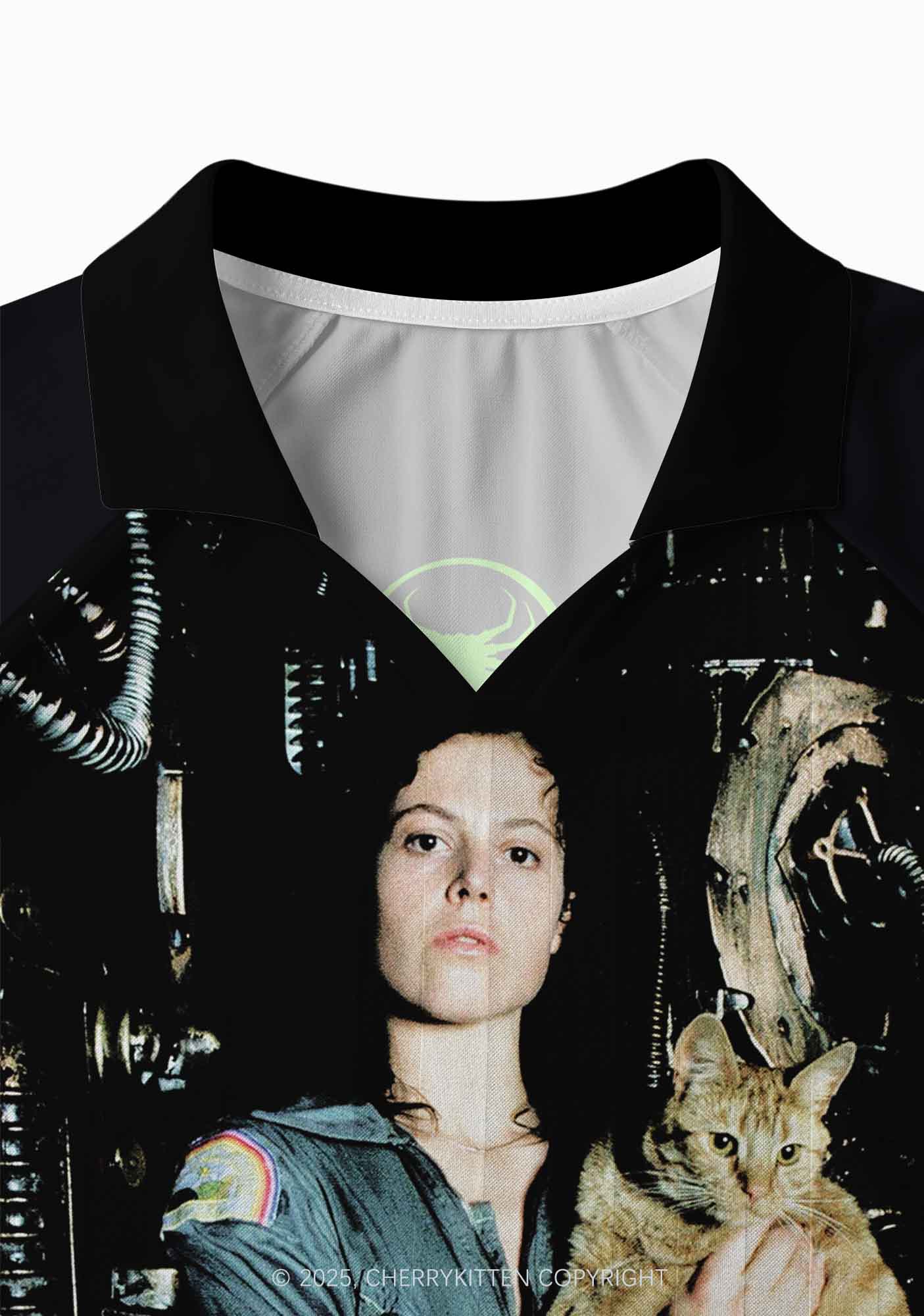 Custom Kitten And Girl Y2K Long Sleeve Sport Jersey Shirts Cherrykitten