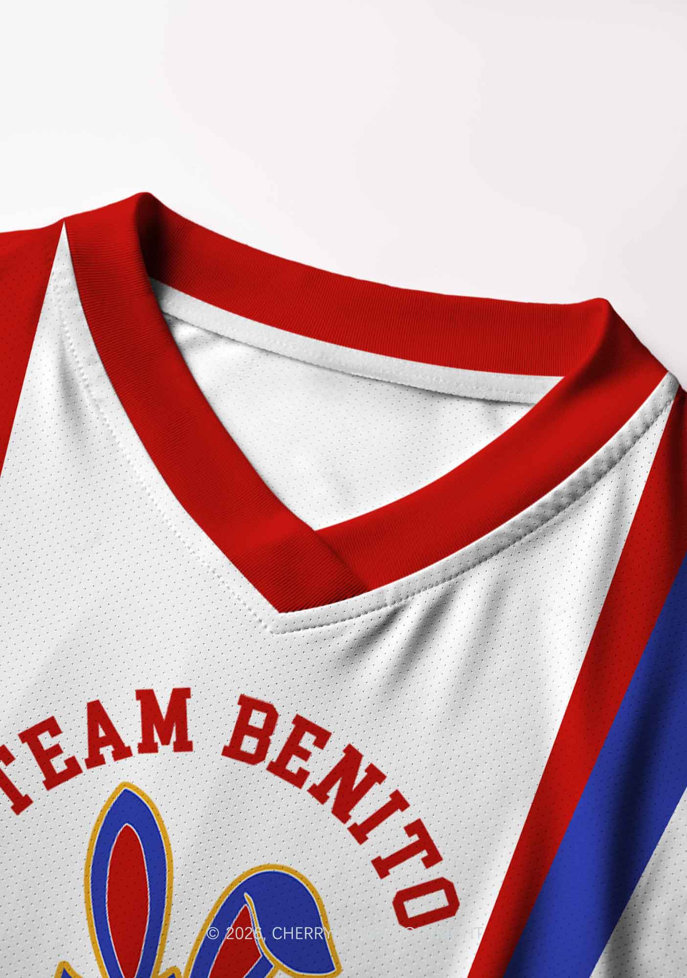 White Football Bunny Y2K Crop Football Jersey Shirts Cherrykitten