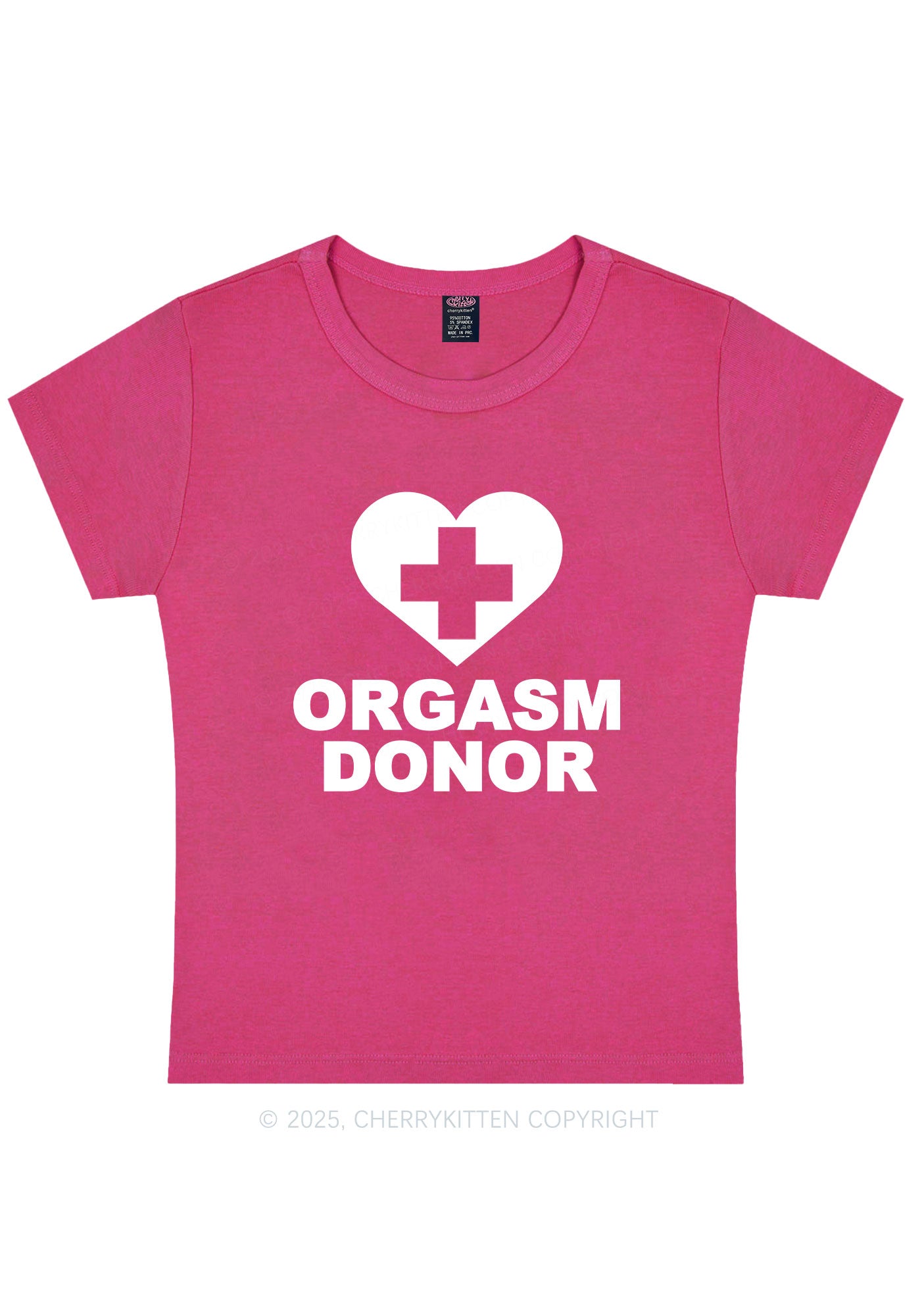 Orgxsm Donor Y2K Baby Tee Cherrykitten