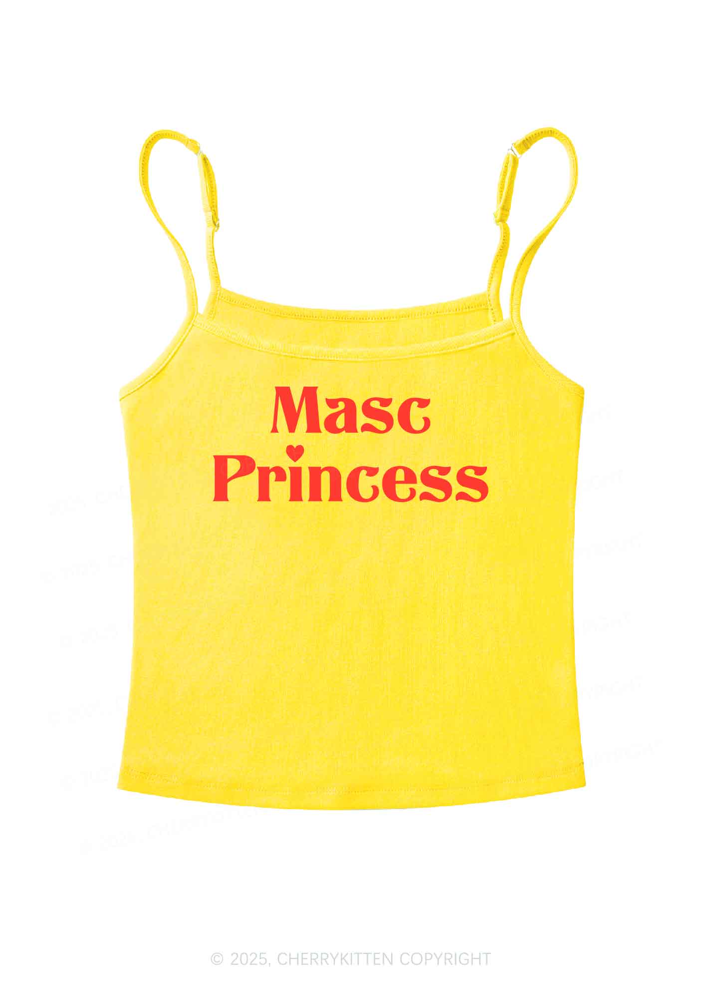 Masc Princess Pride Y2K Spaghetti Strap Cami Cherrykitten