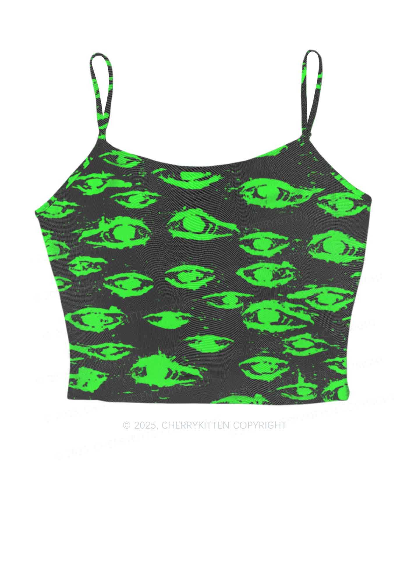 Glimmering Eyes Y2K Mesh Cami Tank Cherrykitten