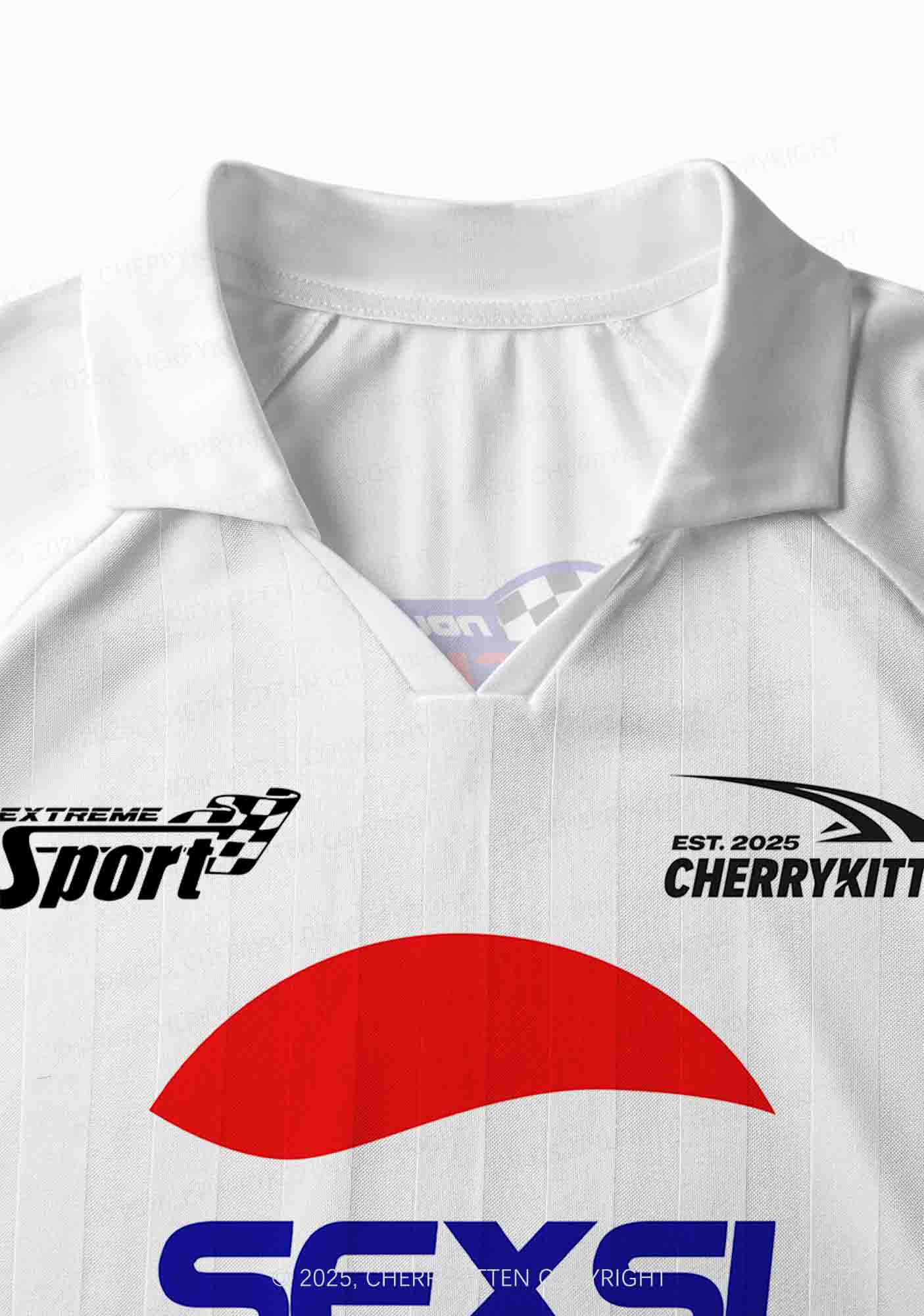 Custom Red Blue Sexsi Y2K Sport Long Sleeve Jersey Shirts Cherrykitten