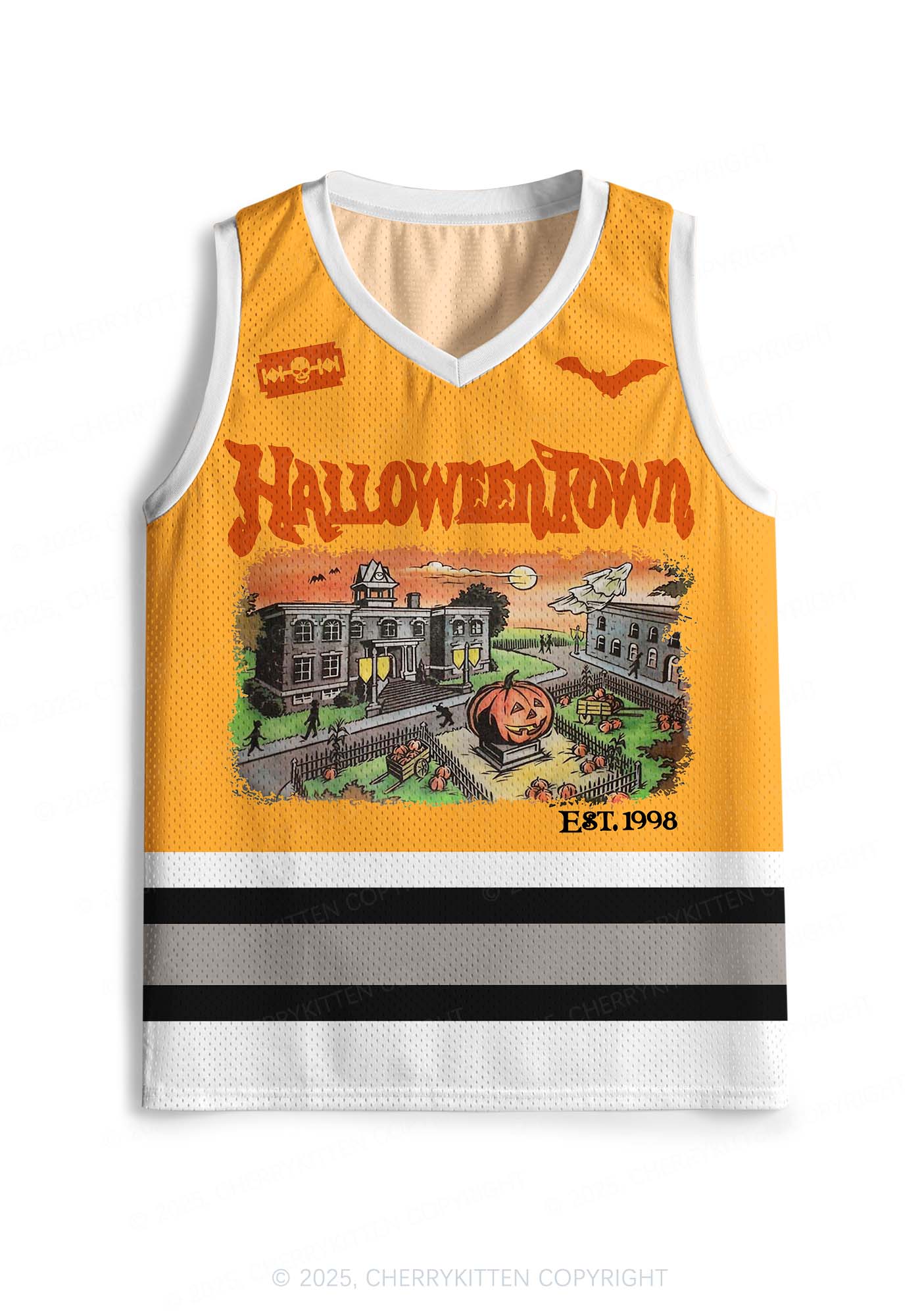 Custom Halloween Town Y2K Sport Jersey Tank Cherrykitten