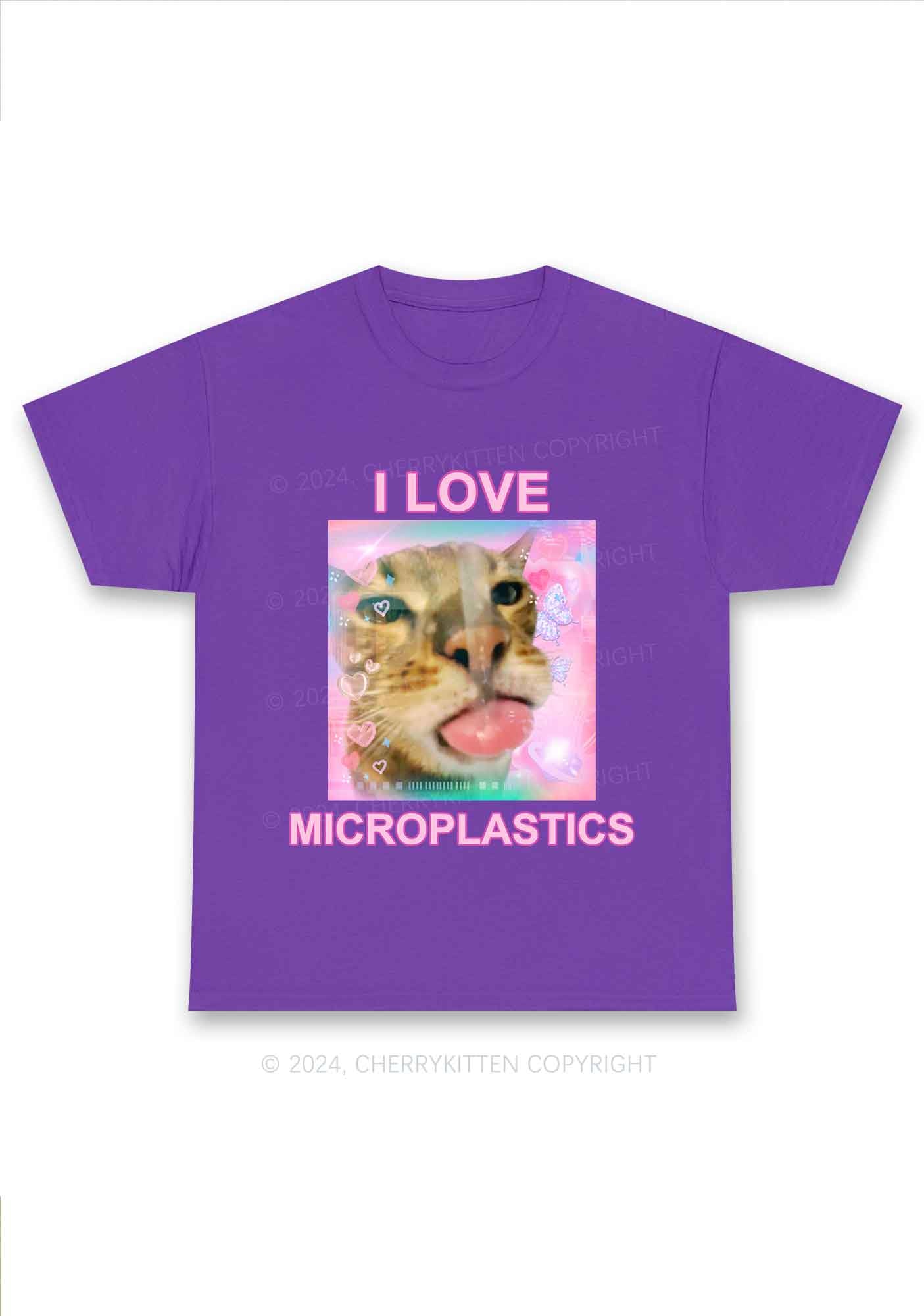 I Love Microplastics Y2K Chunky Shirt Cherrykitten