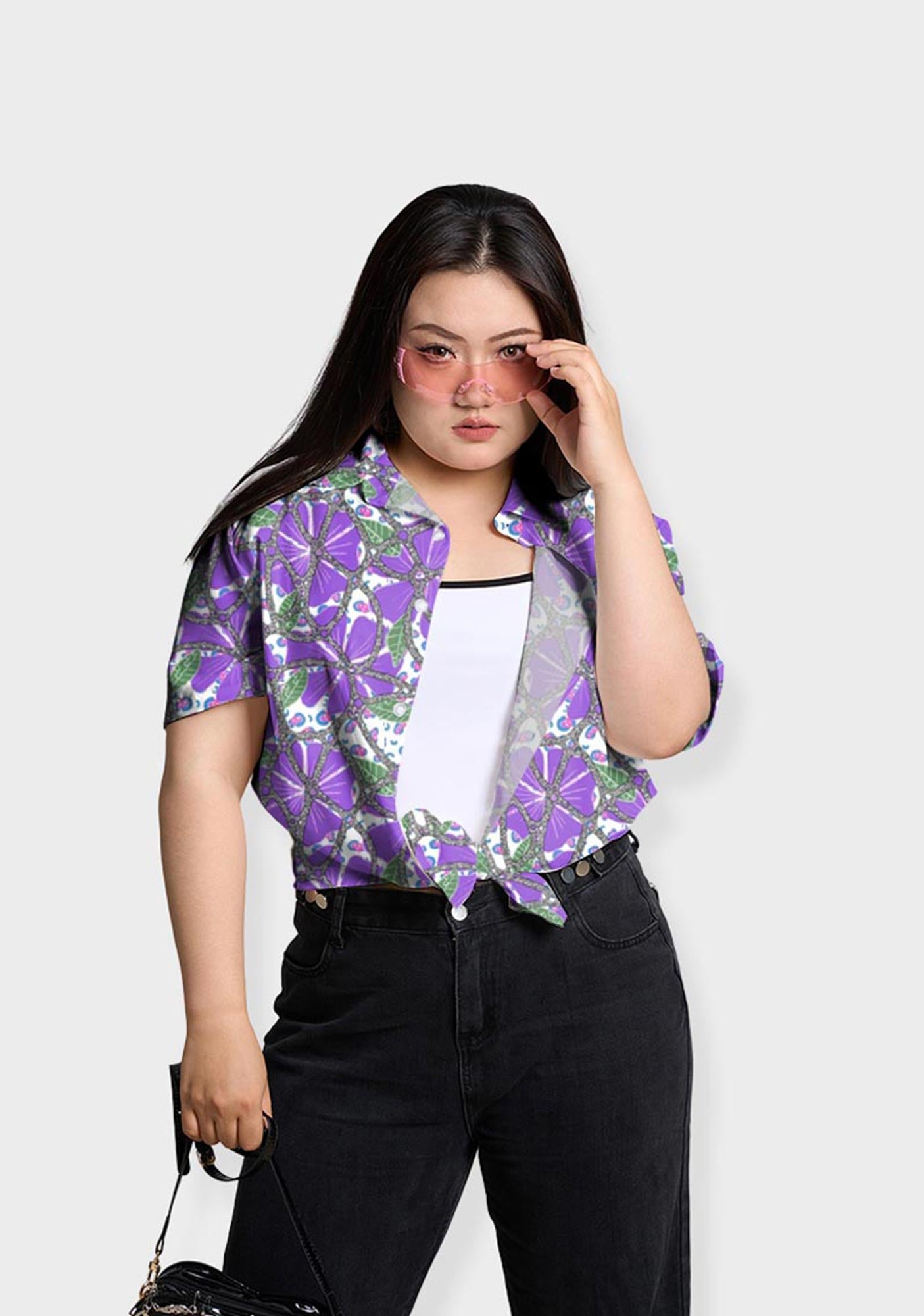 Purple Madness Print Shirts