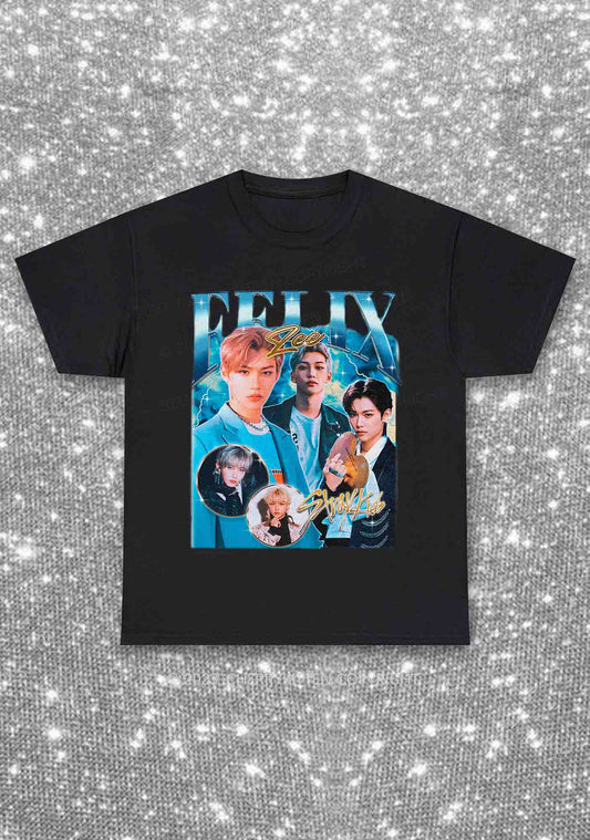 Felix Retro Kpop Y2K Chunky Shirt Cherrykitten
