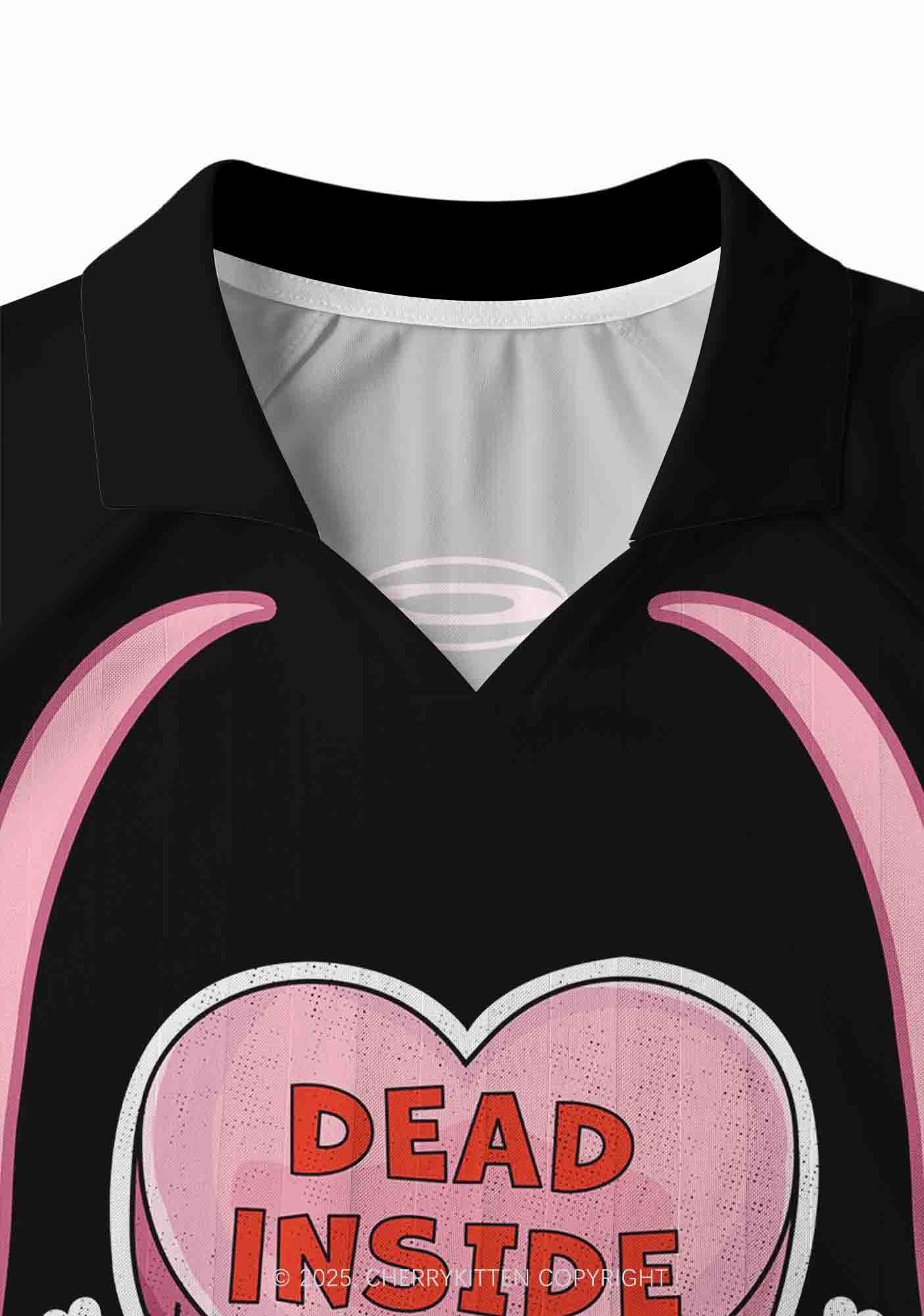 Halloween Custom Dead Inside Y2K Sport Long Sleeve Jersey Shirts Cherrykitten