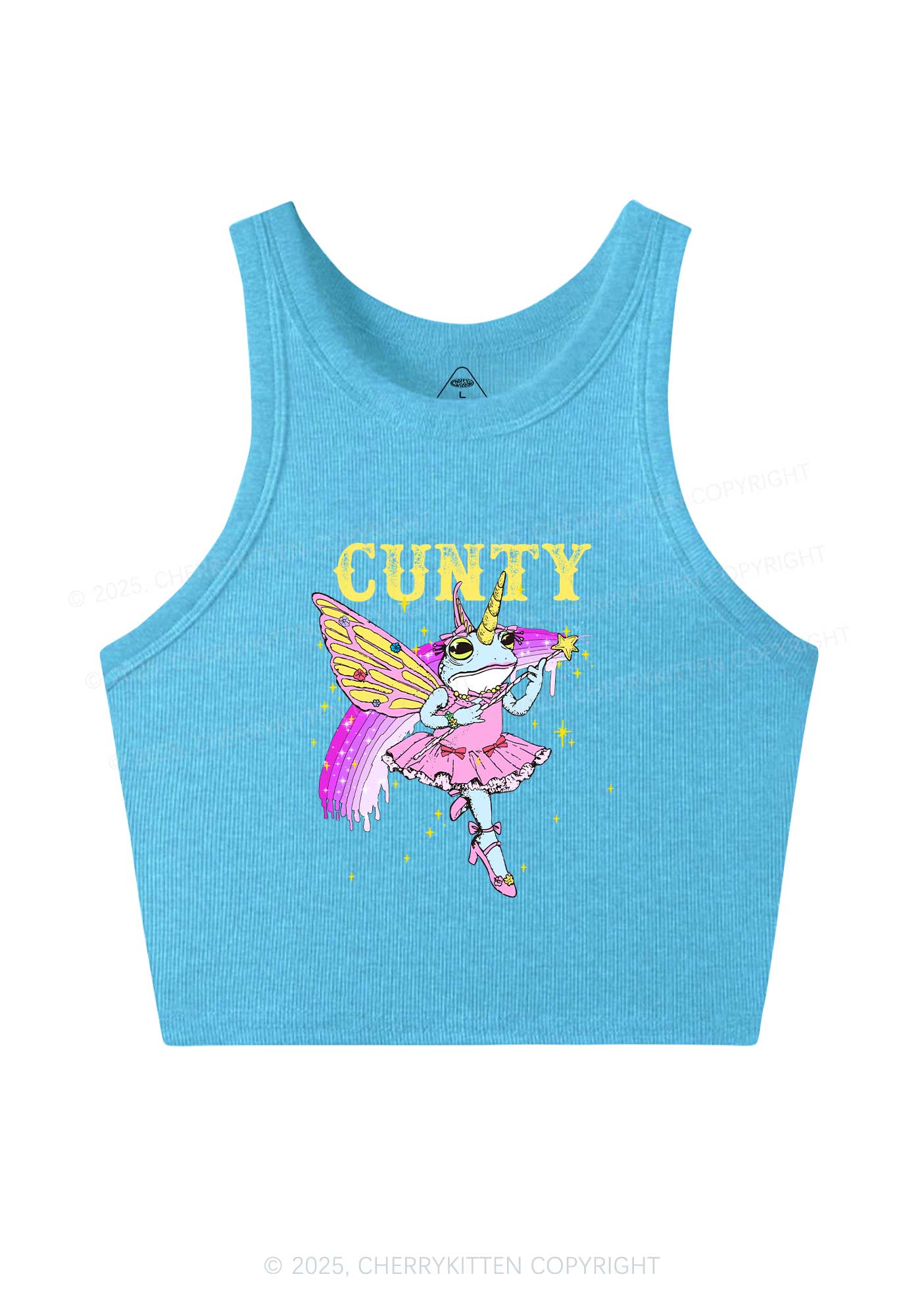Cxxty Fairy Frog Y2K Crop Tank Top Cherrykitten
