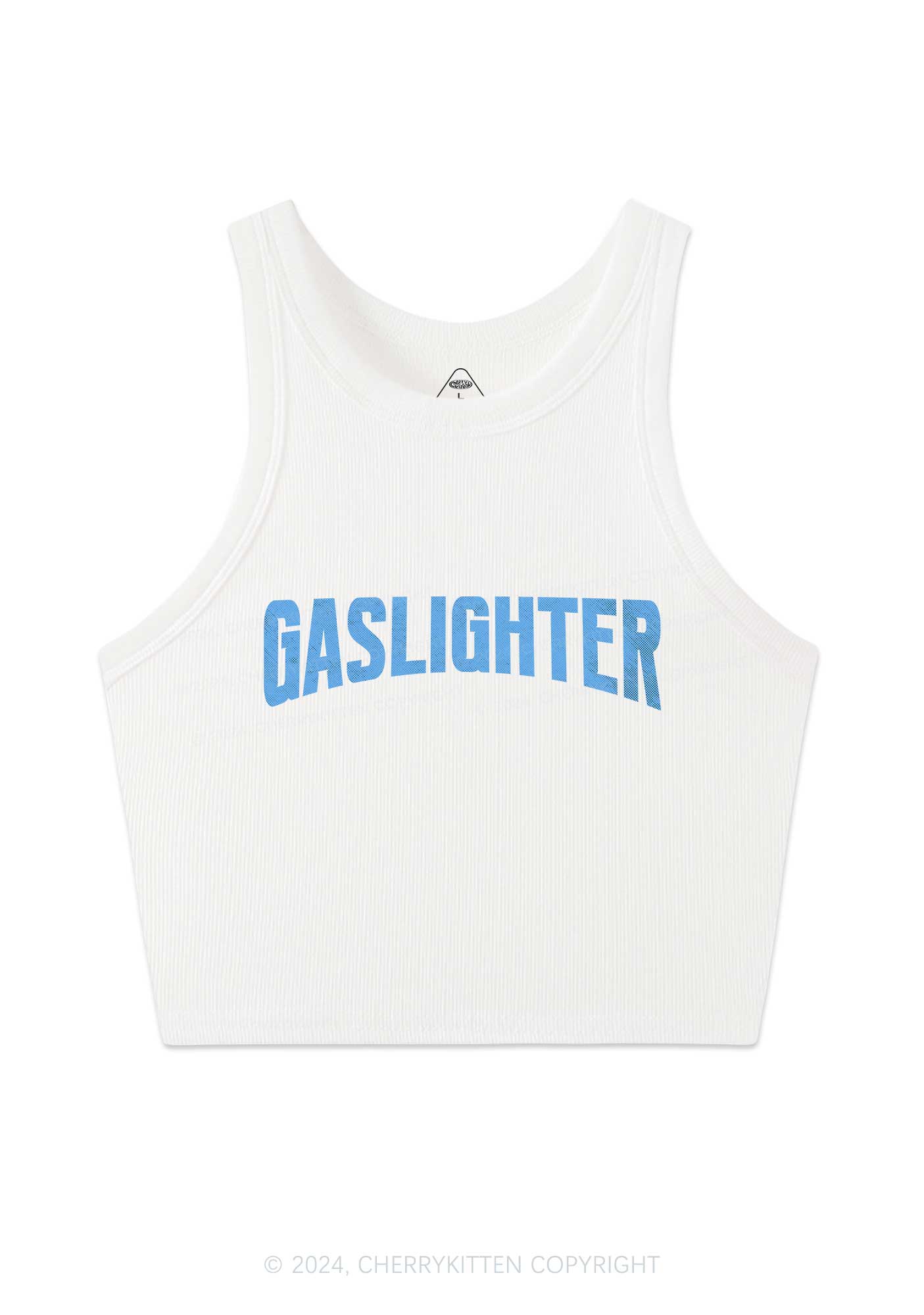 Gaslighter Y2K Crop Tank Top Cherrykitten