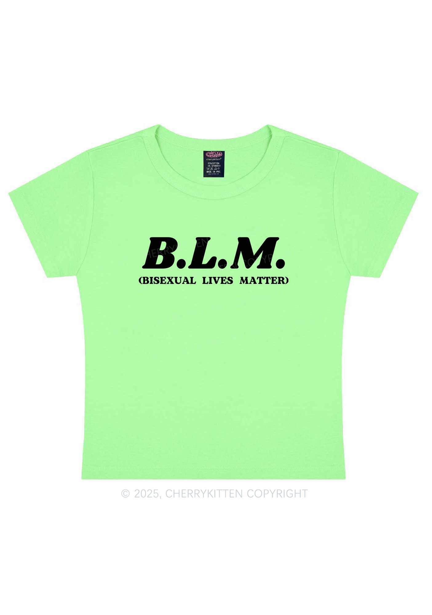 Bisexual Lives Matter Pride Y2K Baby Tee Cherrykitten