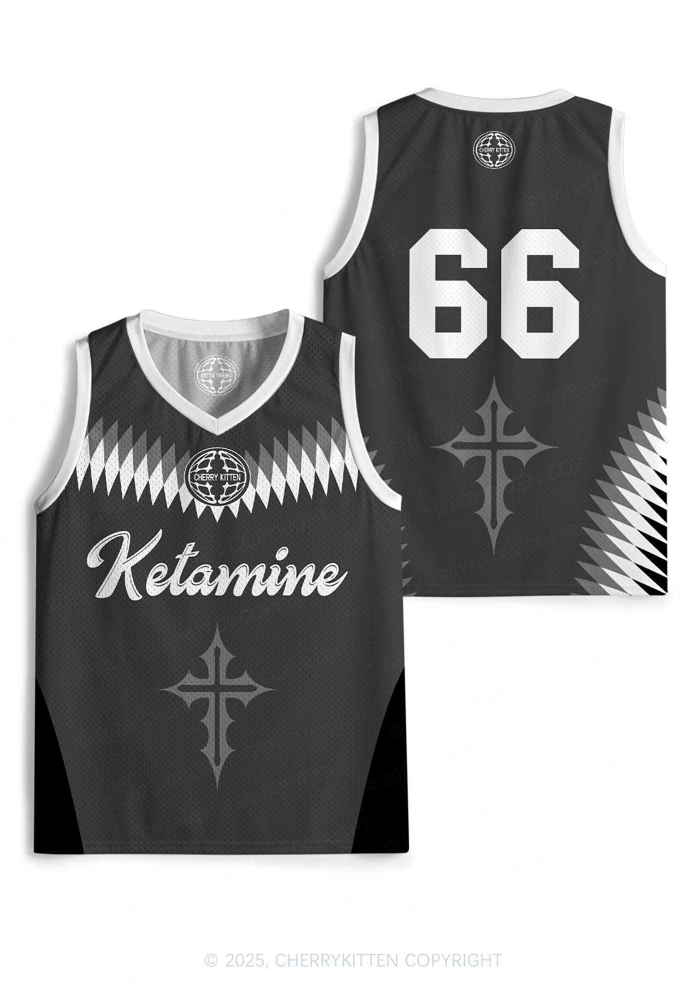 Custom Ketamxxe Cross Y2K Sport Jersey Tank Cherrykitten