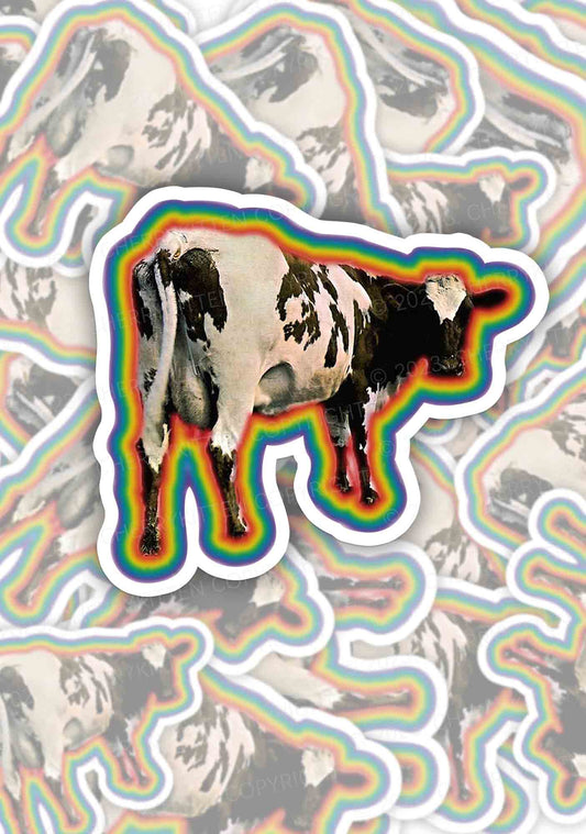 Rainbow Cow 1Pc Y2K Sticker Cherrykitten