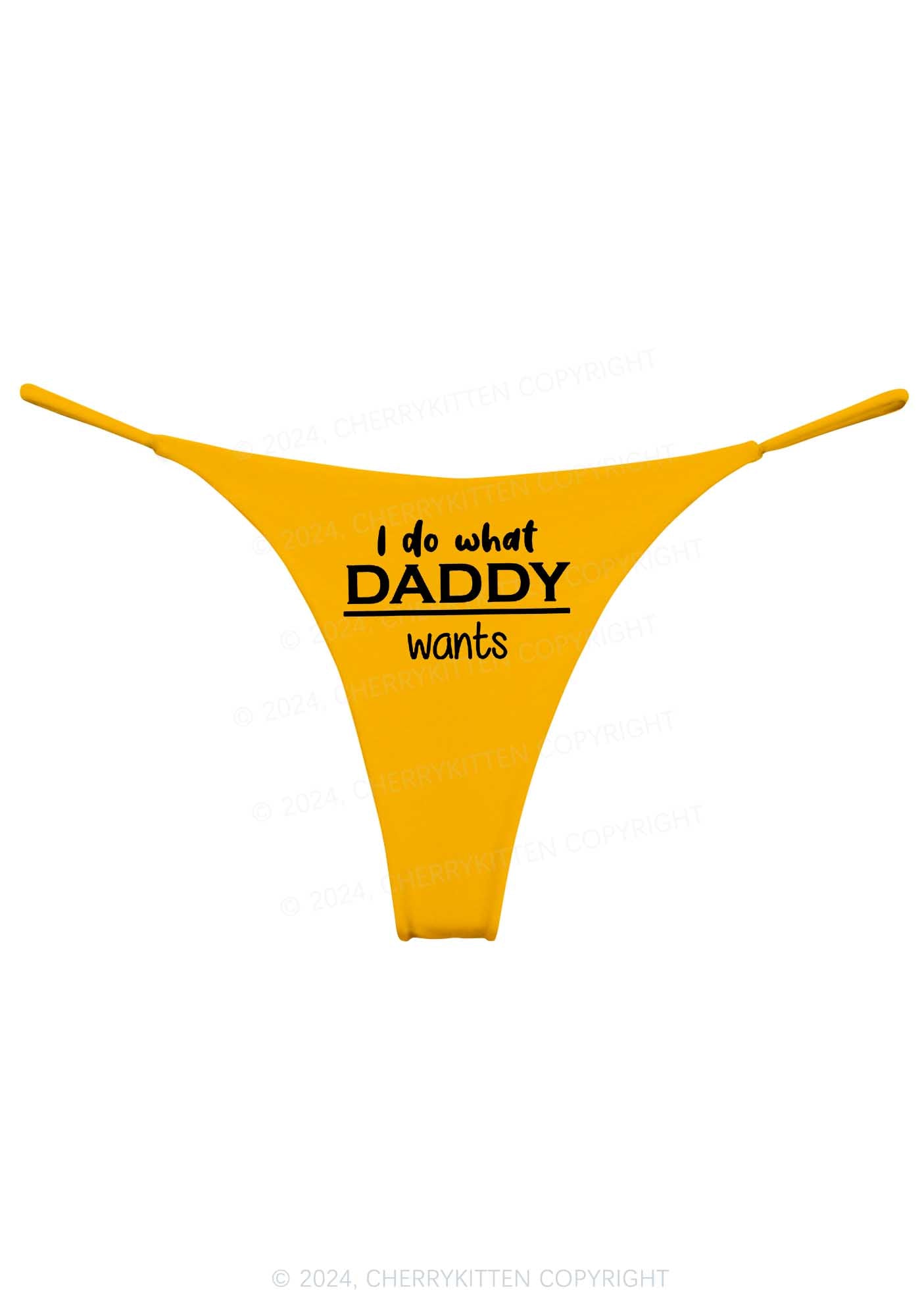Do What Daddy Wants Y2K Bikini String Thong Cherrykitten