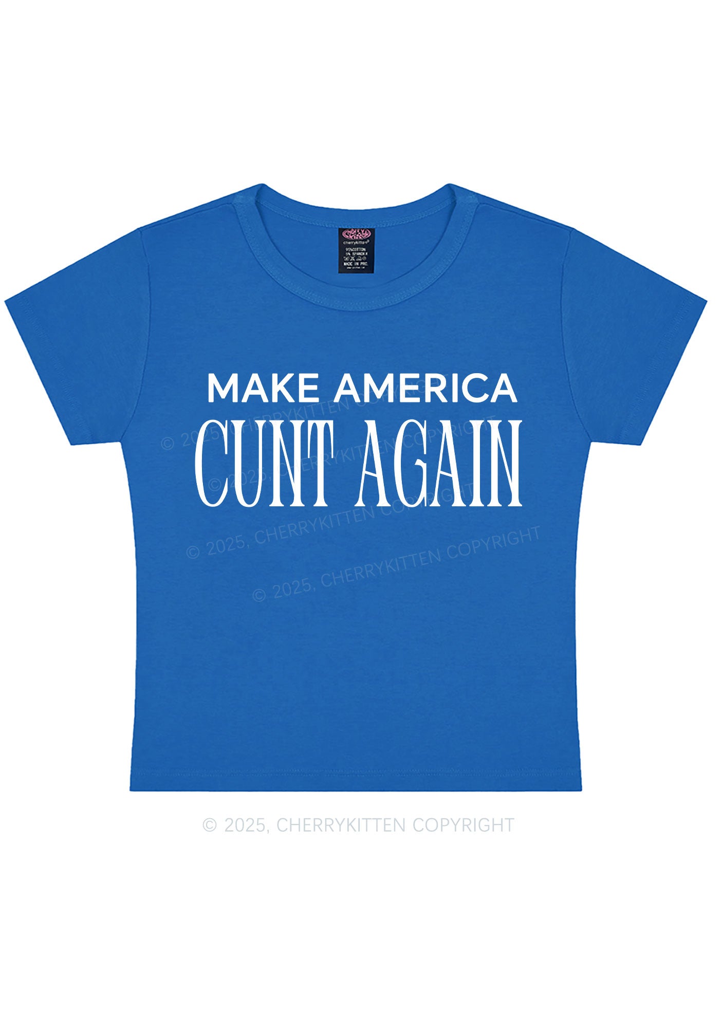 Make America Cxxt Again Y2K Baby Tee Cherrykitten