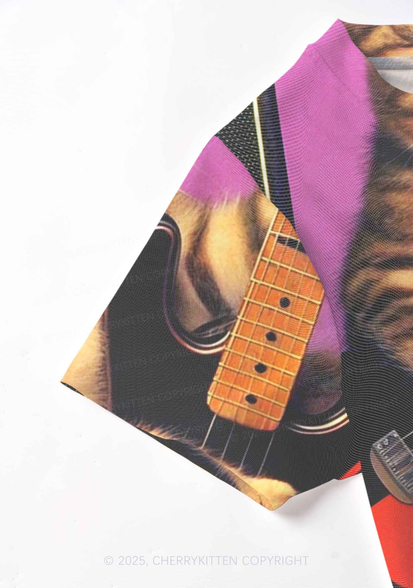 Rock Kitten Y2K Mesh Crop Top Cherrykitten