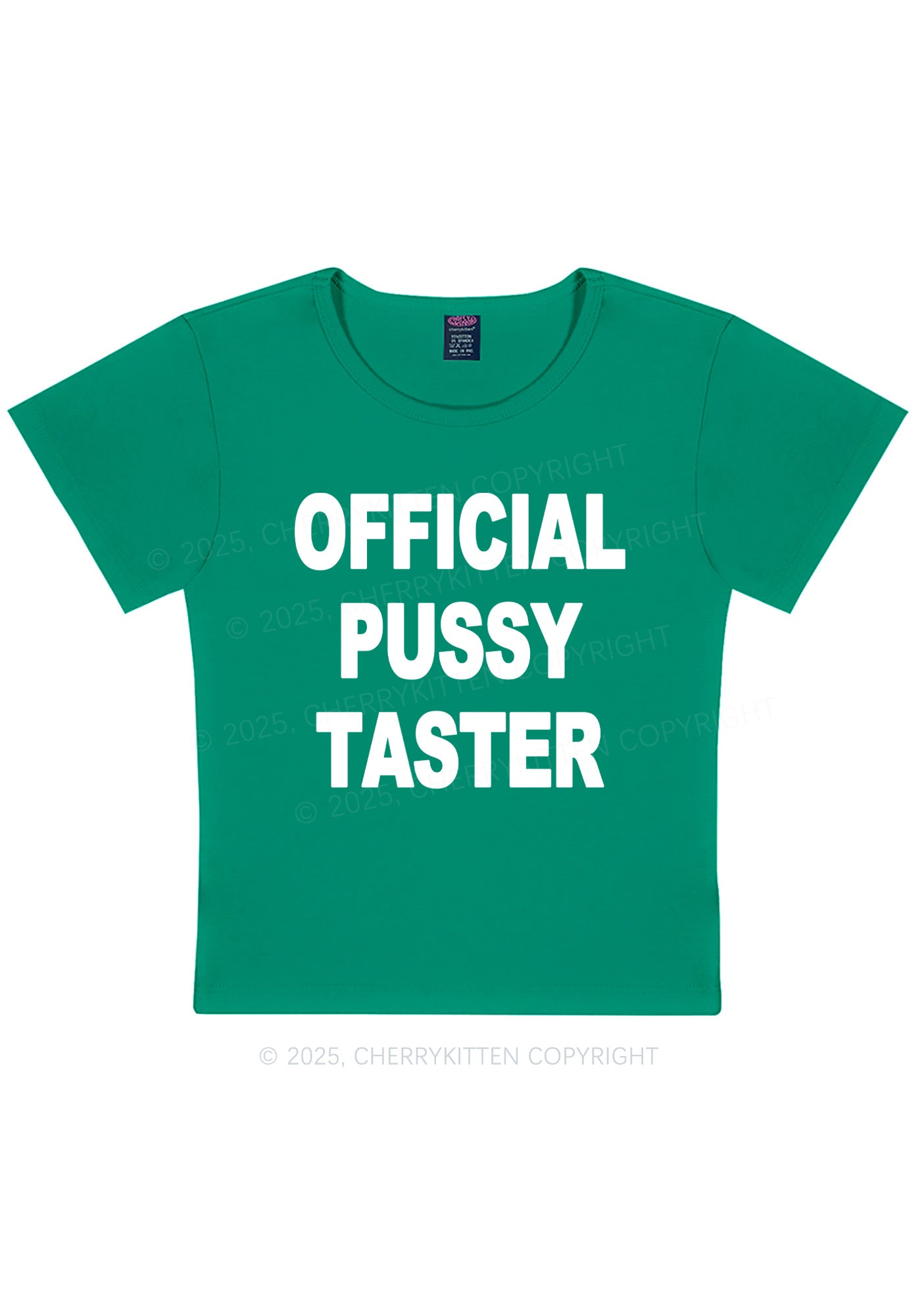 Official Puxxy Taster Y2K Baby Tee Cherrykitten