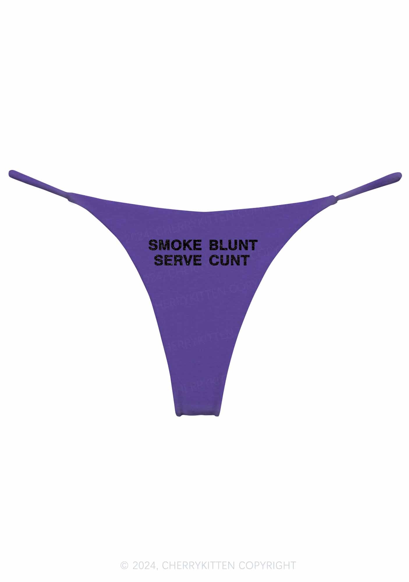 Smoke Blunt Y2K Bikini String Thong Cherrykitten